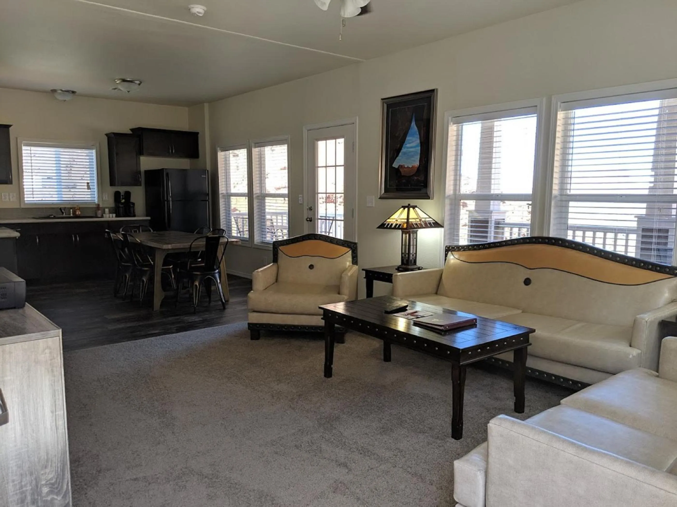 Kitchen or kitchenette in Goulding's Lodge