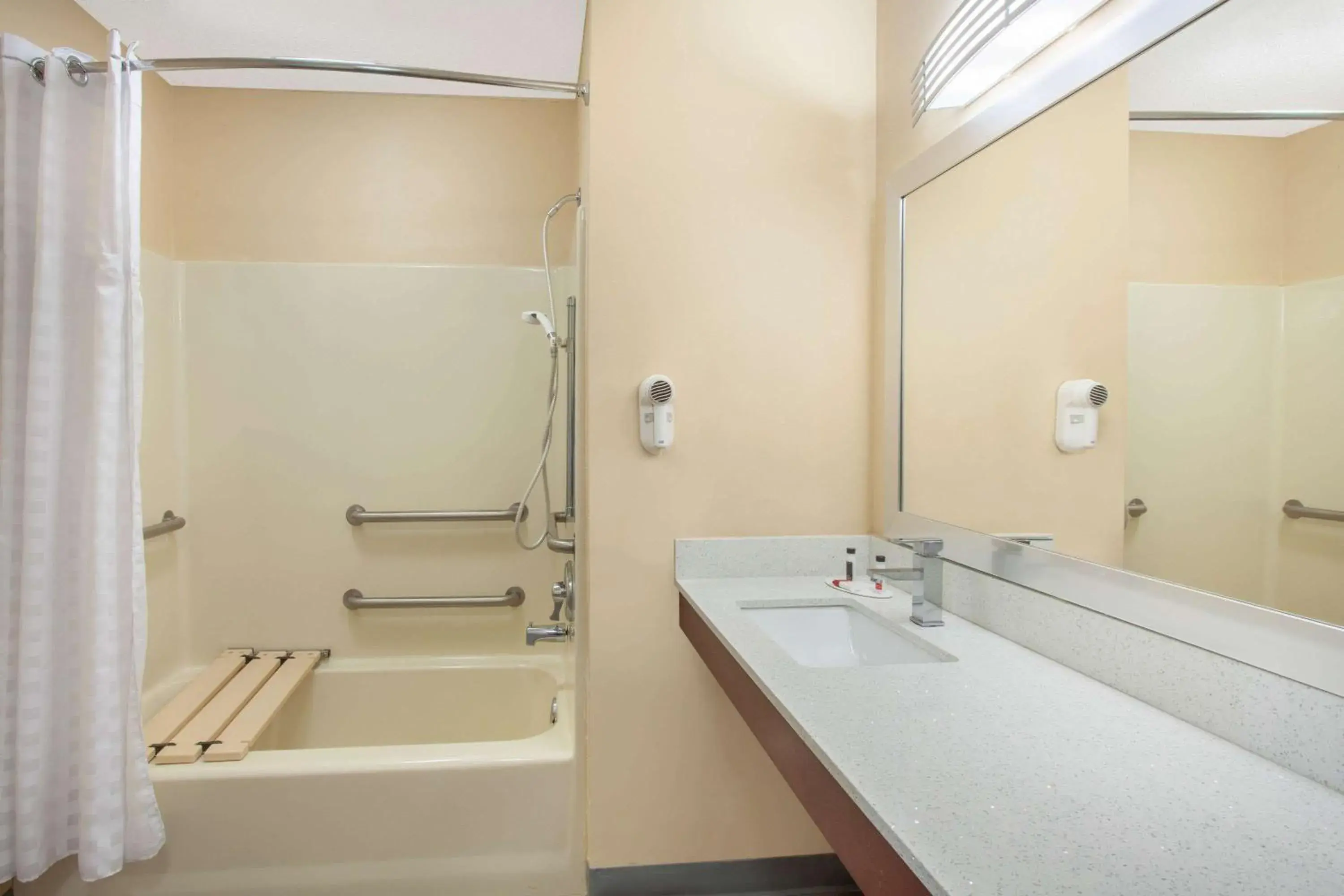 Bathroom in Baymont by Wyndham Greenwood Bathroom in Baymont by Wyndham Greenwood