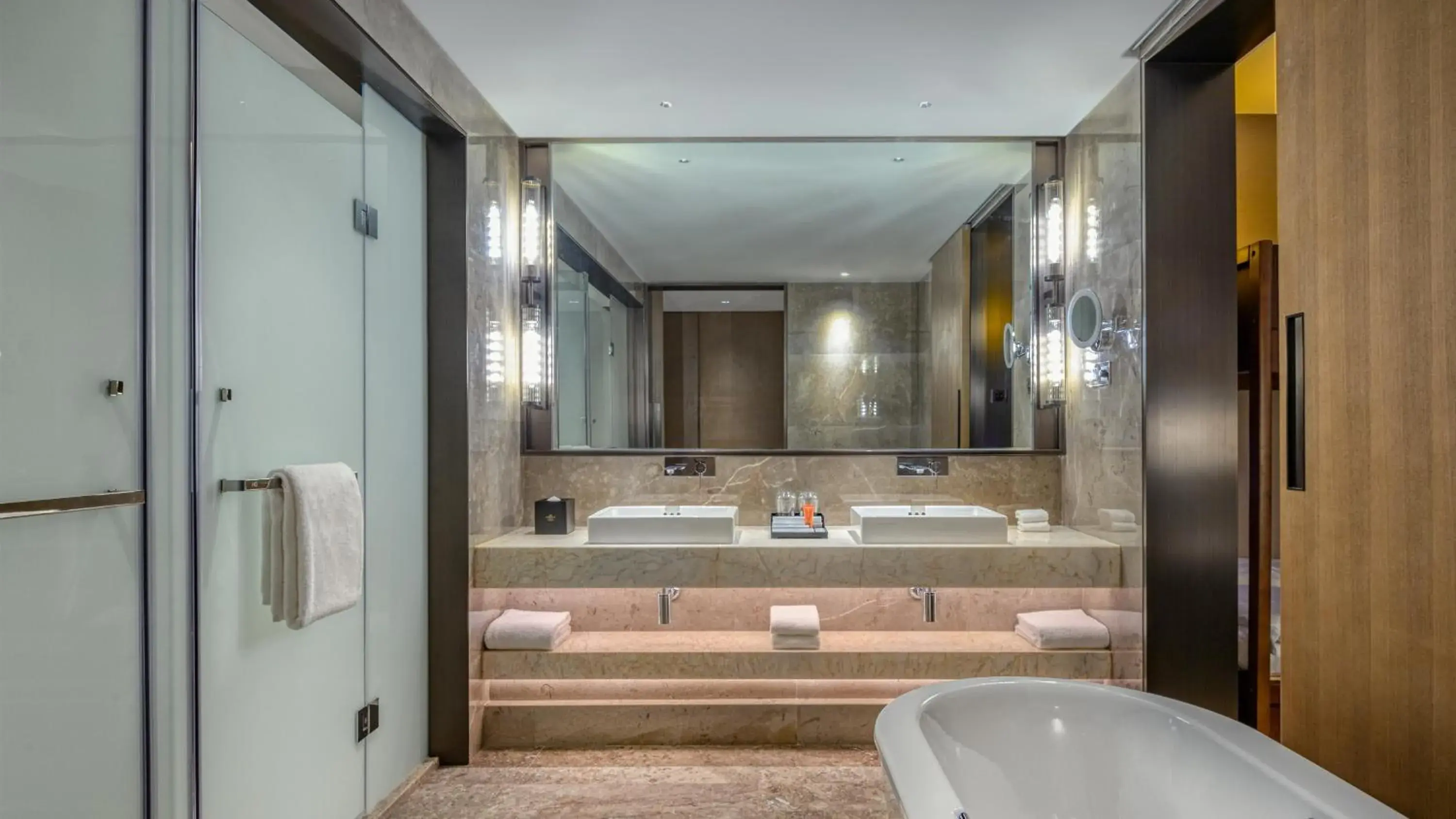 Bathroom in Crowne Plaza Beihai Silver Beach by IHG Bathroom in Crowne Plaza Beihai Silver Beach by IHG