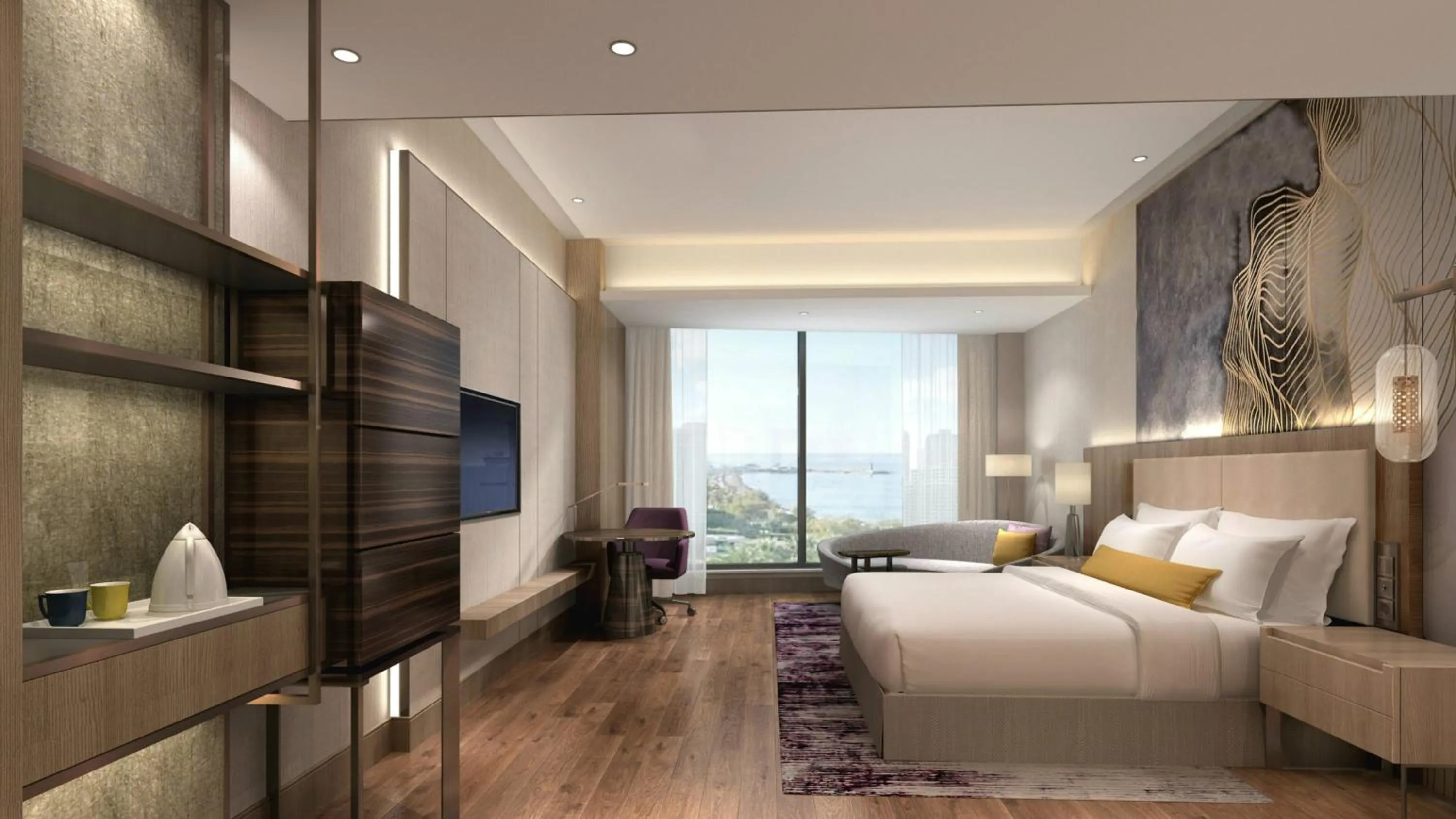 Photo of the whole room, Bed in Crowne Plaza Beihai Silver Beach by IHG
