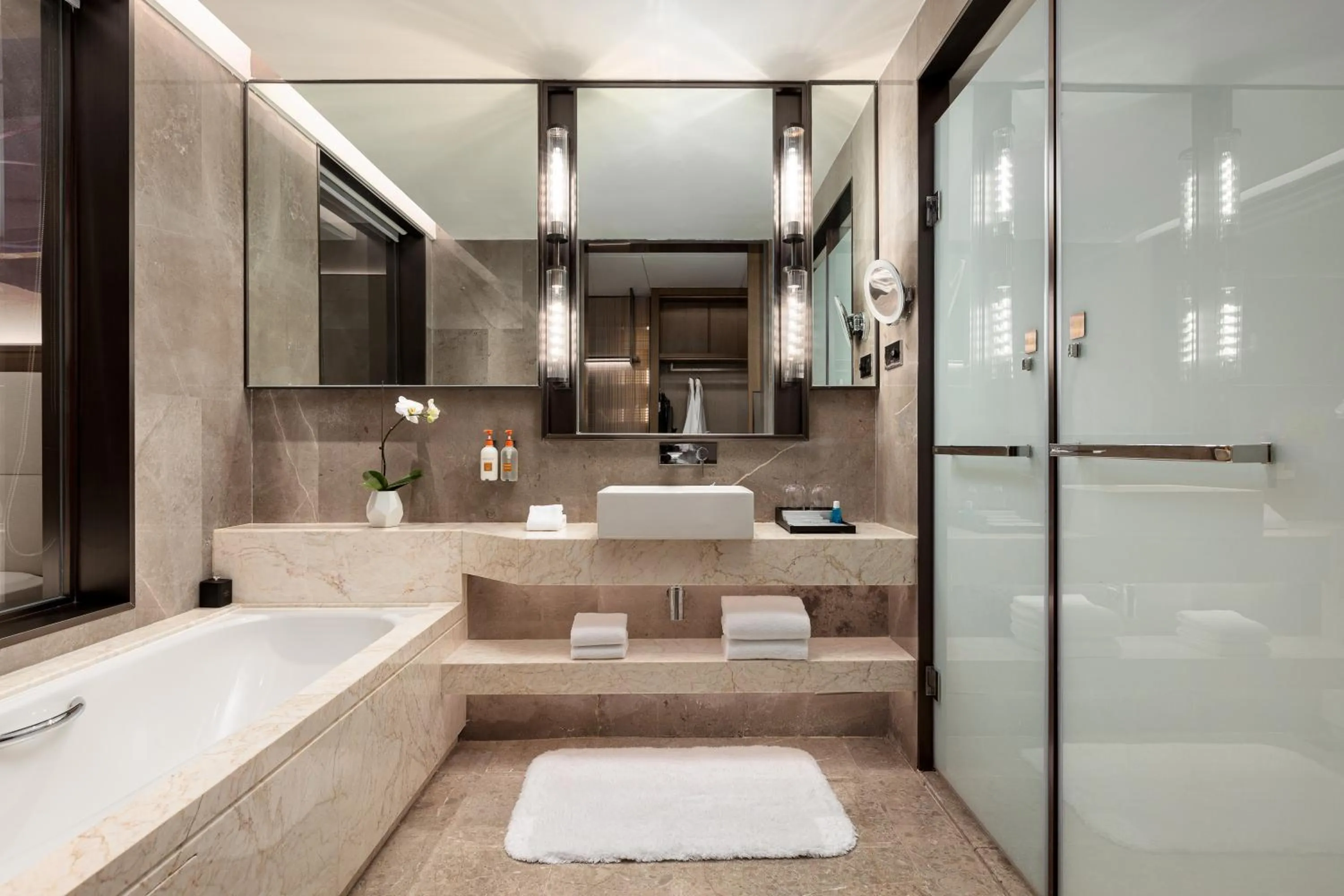 Bathroom in Crowne Plaza Beihai Silver Beach by IHG