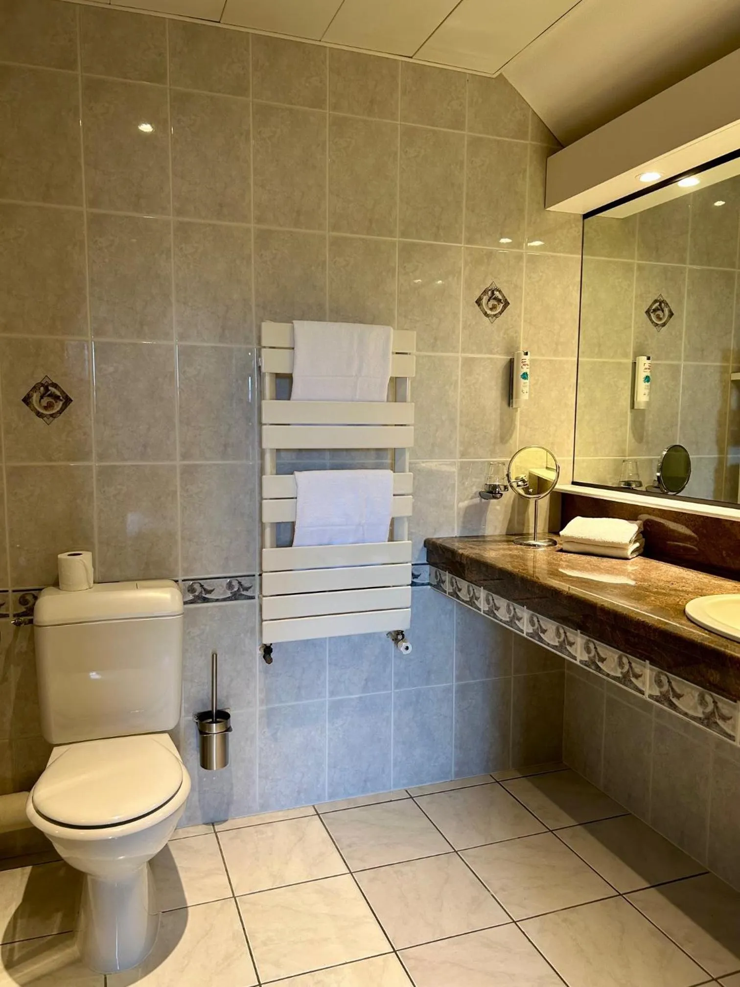 Shower in Cit'Hotel le Challonge