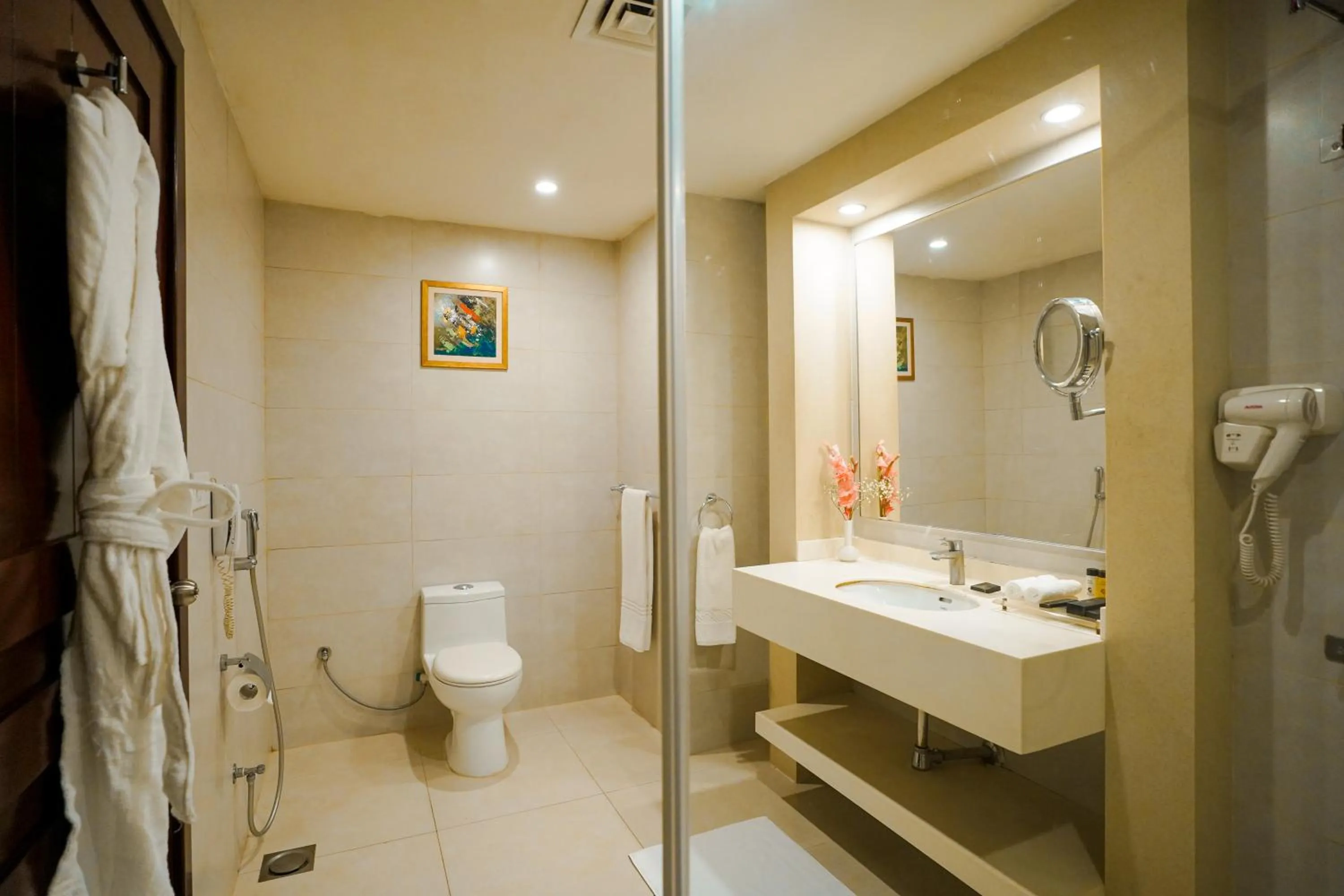Shower in Nine Tree Luxury Hotel & Suites Lahore