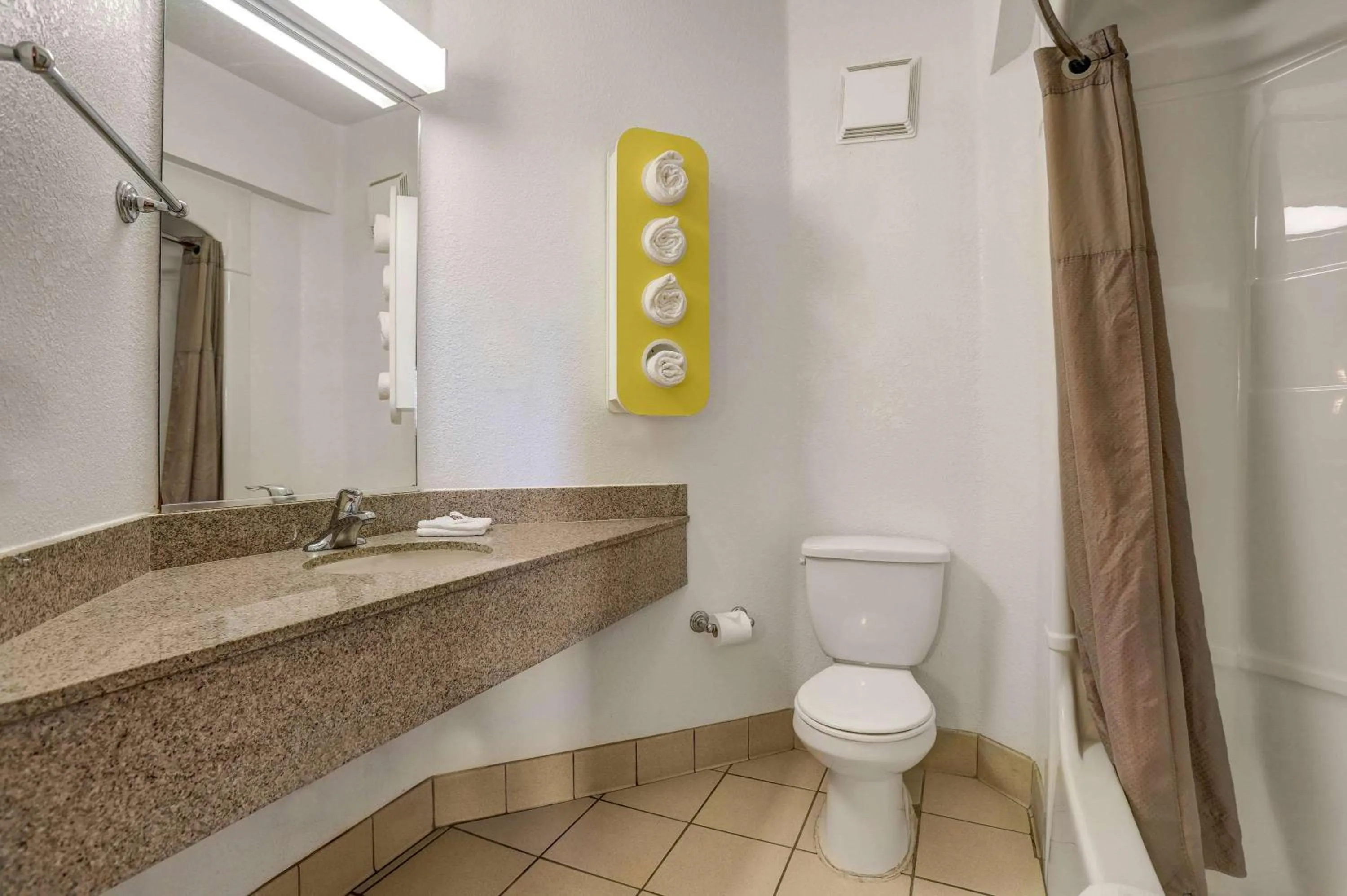 Bathroom in Motel 6-Lemoore, CA