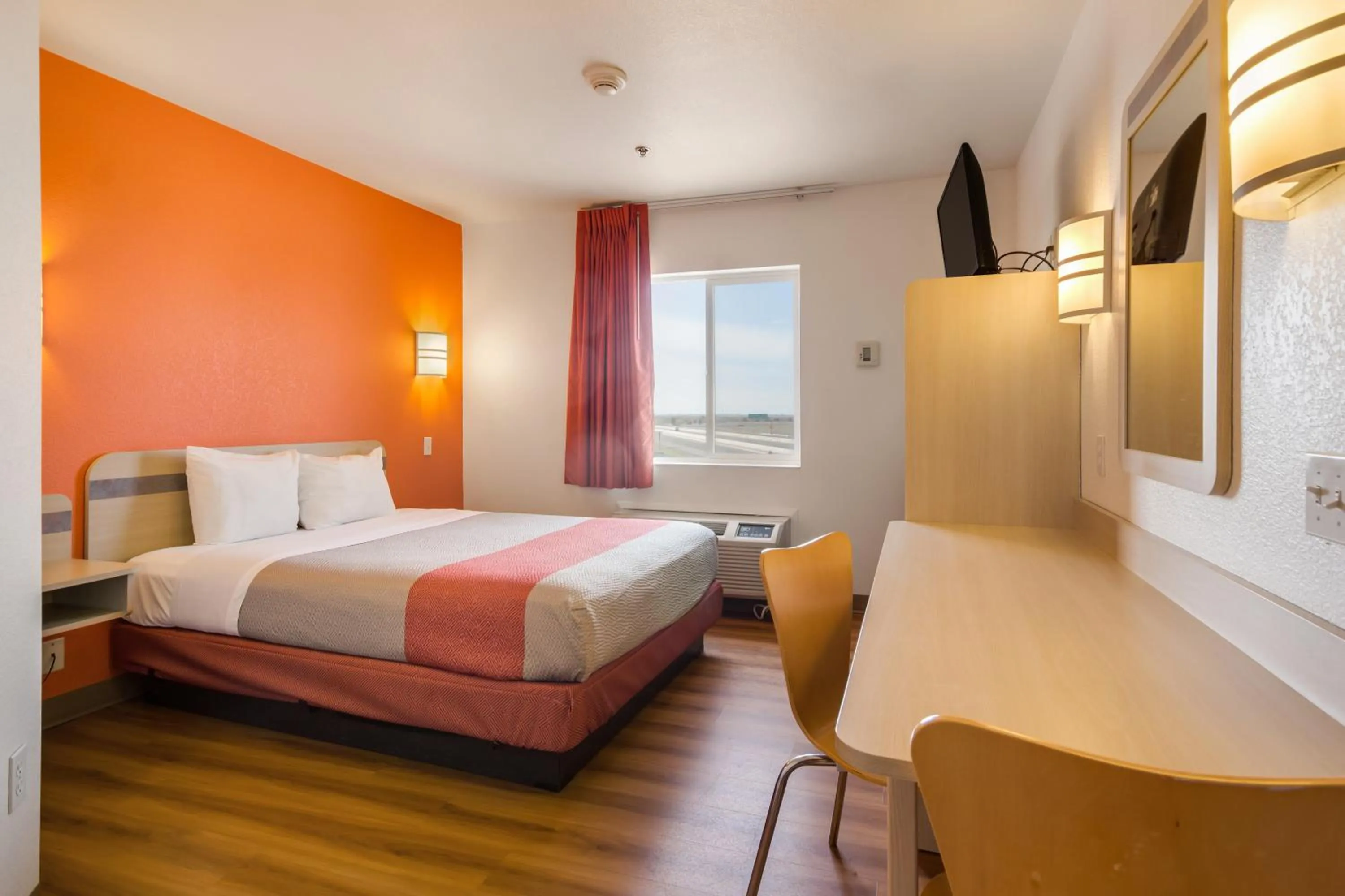 Bed in Motel 6-Lemoore, CA