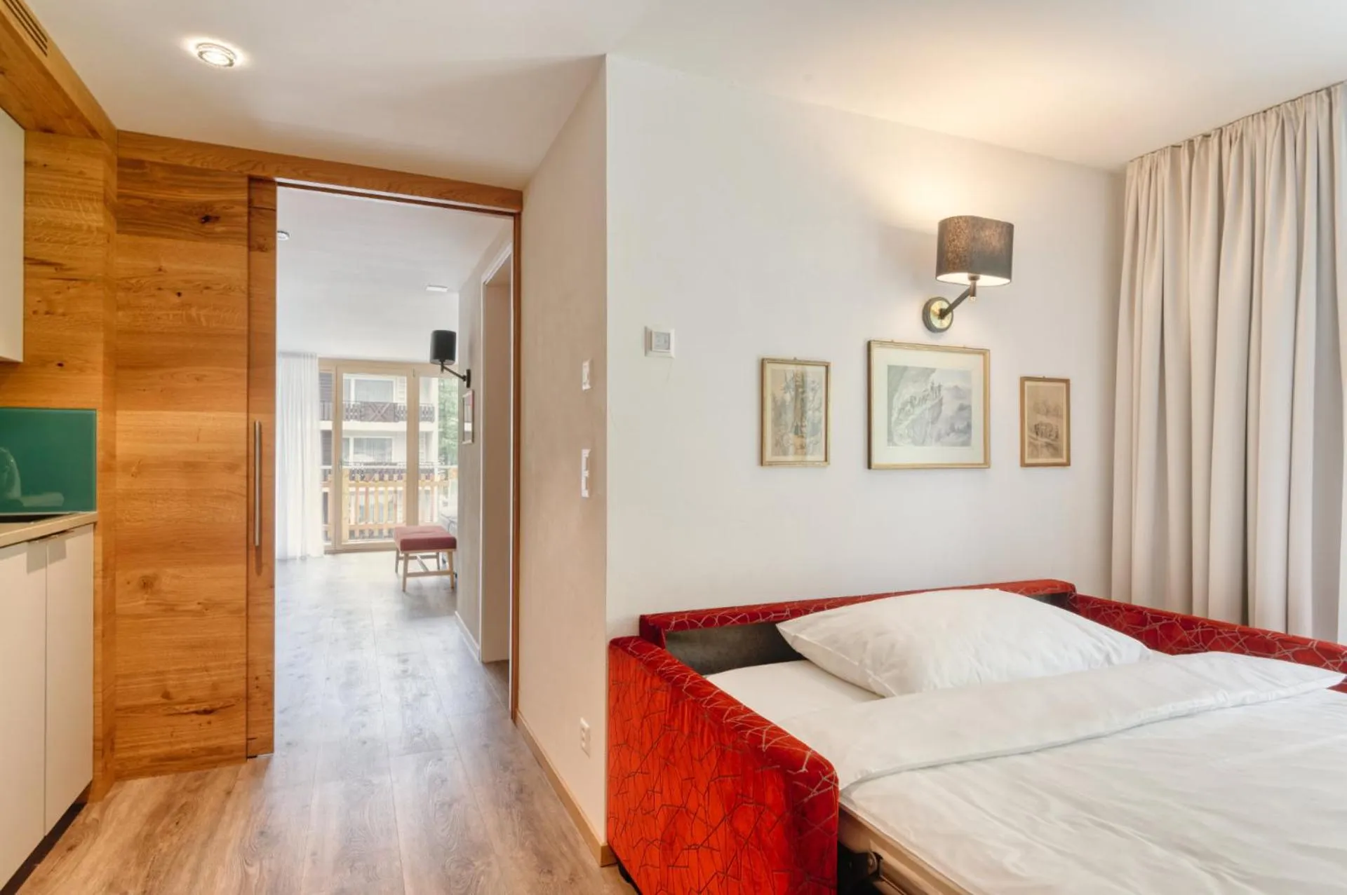 Living room, Bed in Naco Aparthotel by Arca Spa