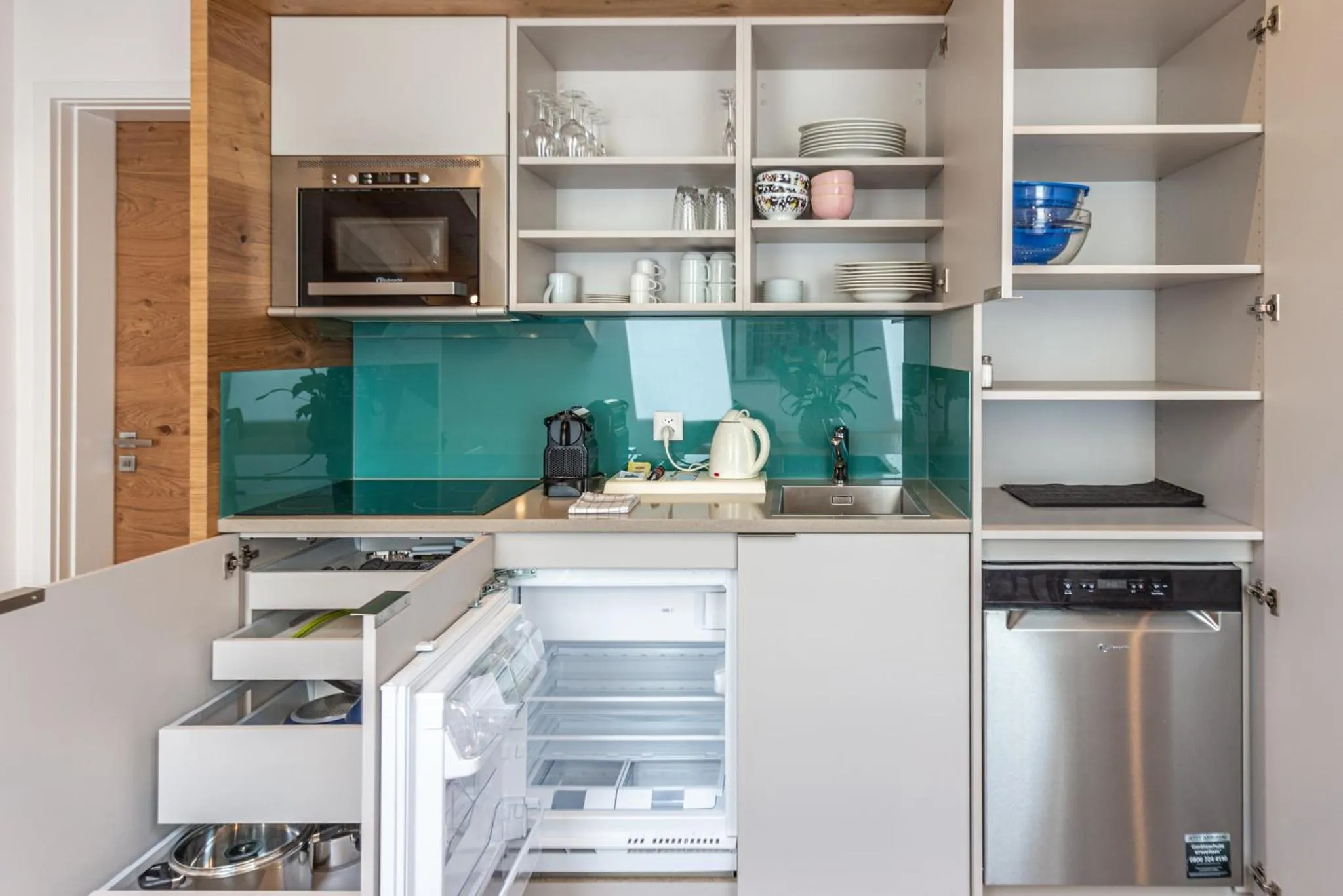 Kitchen or kitchenette in Naco Aparthotel by Arca Spa