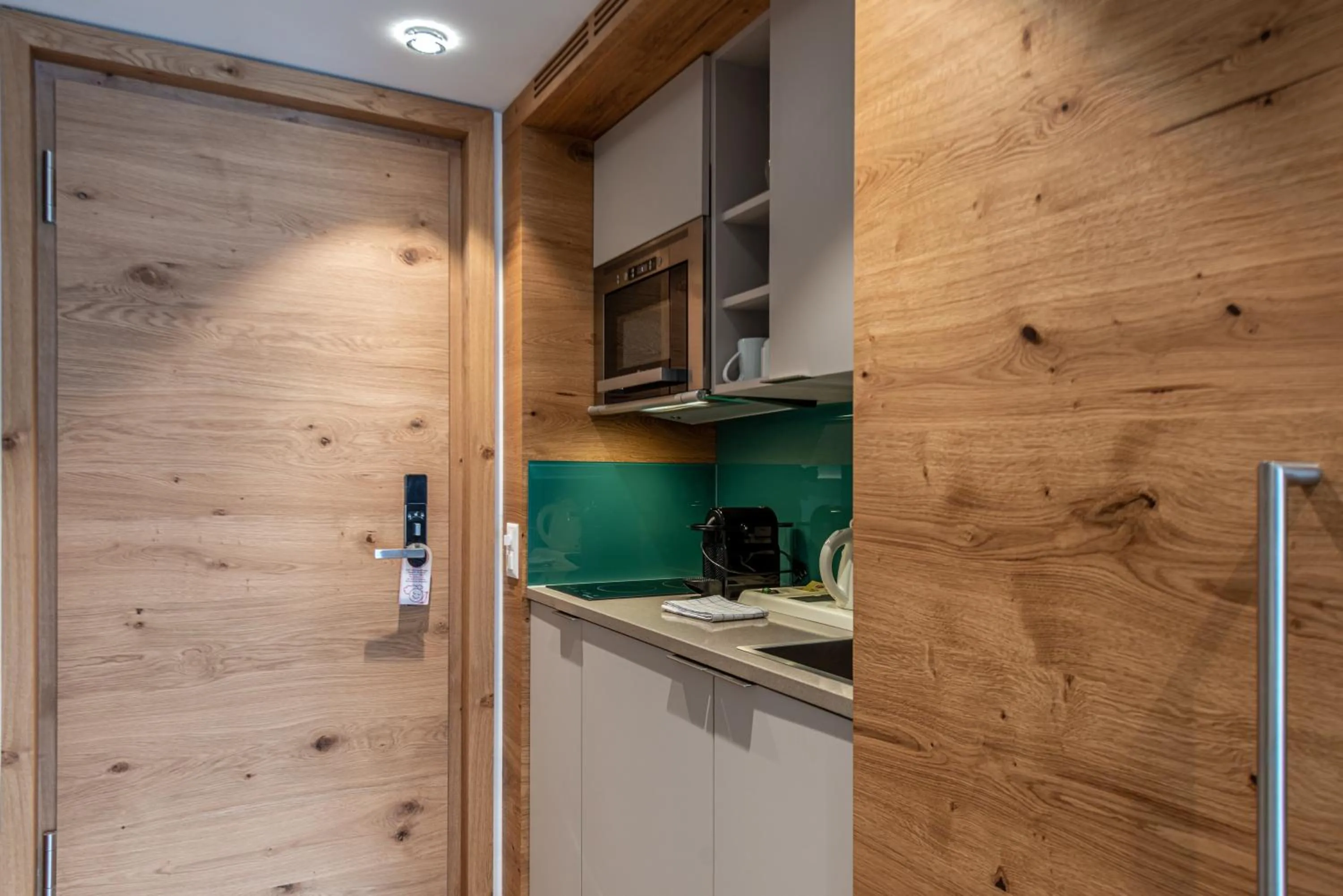 Kitchen or kitchenette in Naco Aparthotel by Arca Spa
