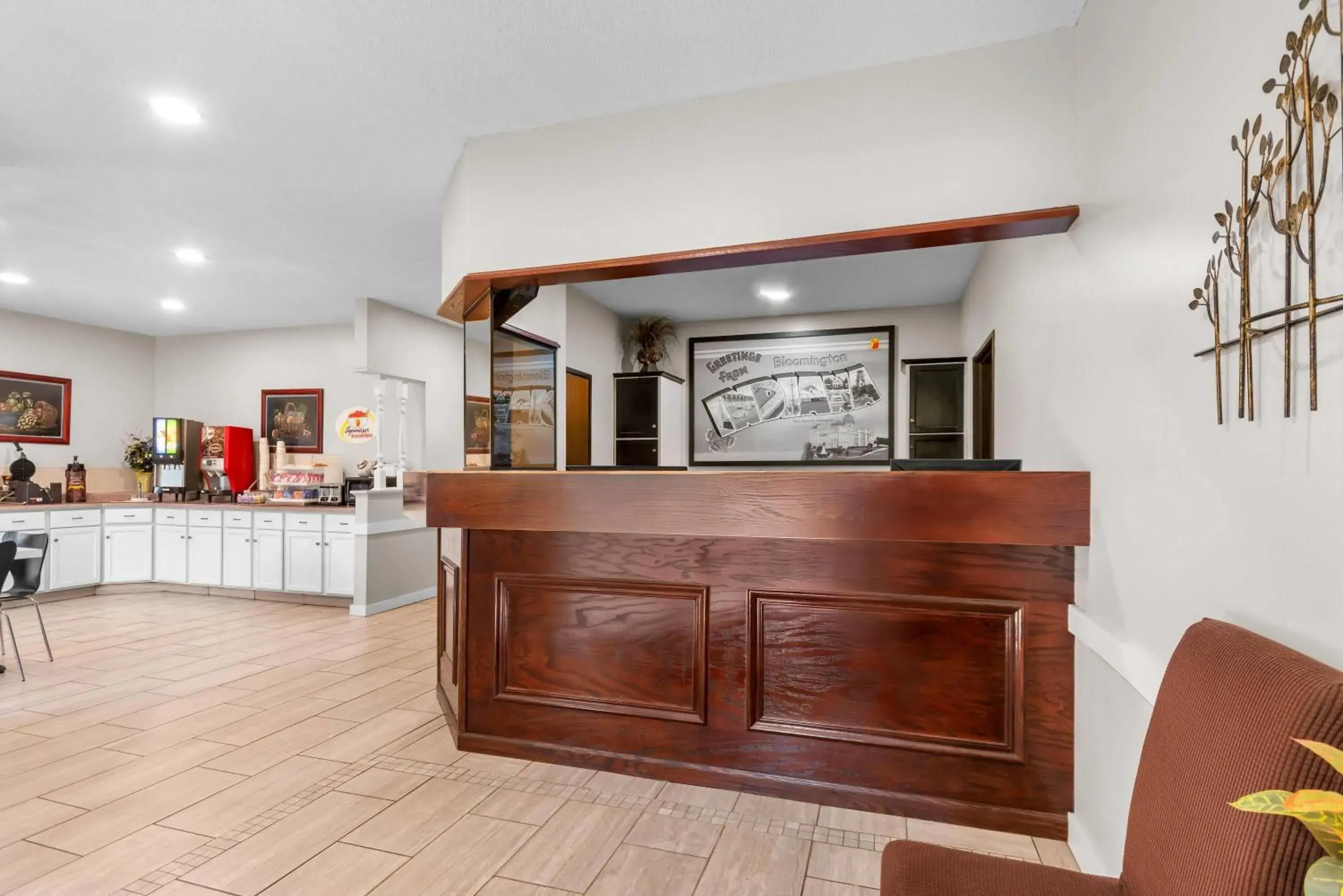 Lobby or reception in Super 8 by Wyndham Bloomington University Area Lobby or reception in Super 8 by Wyndham Bloomington University Area