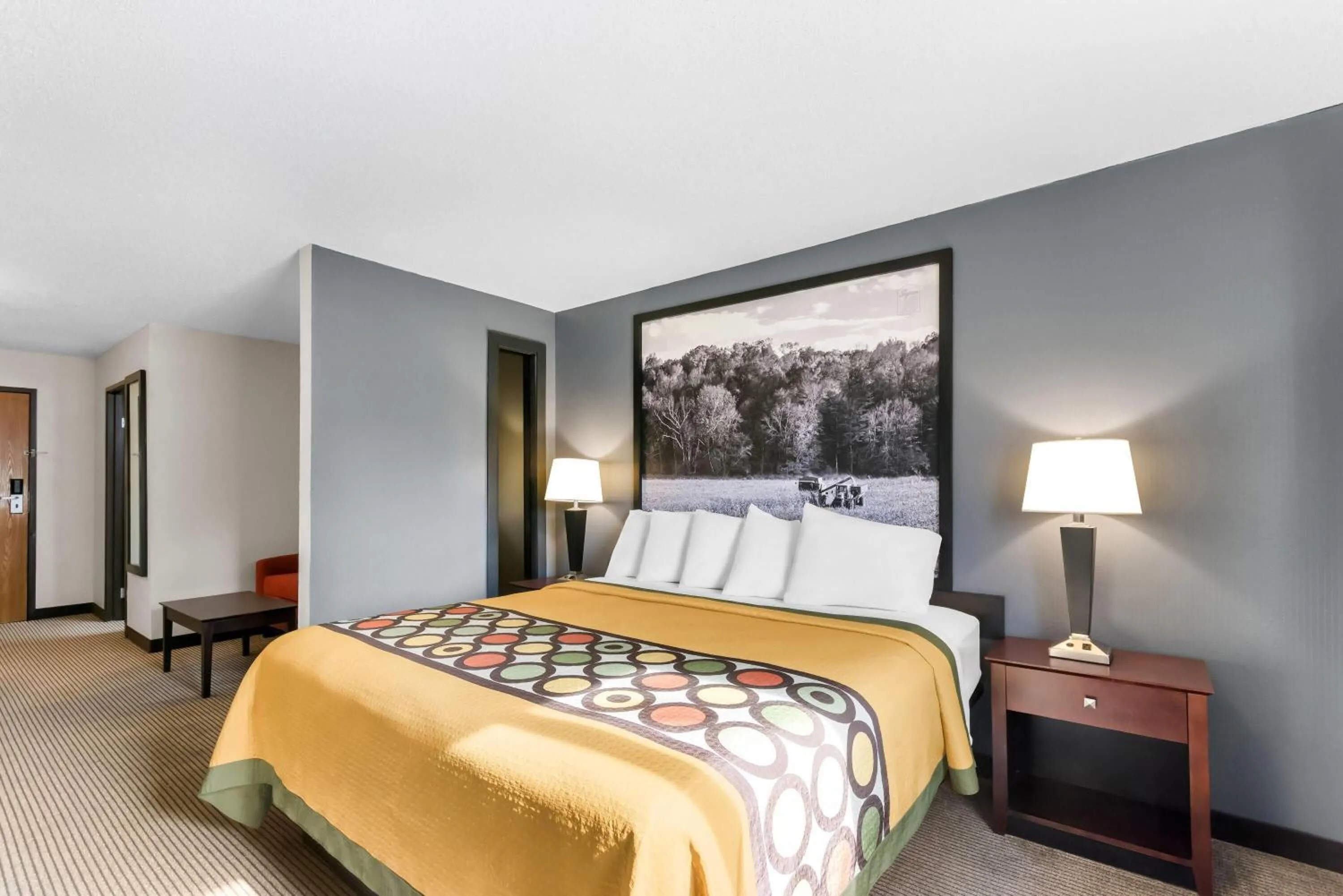 Photo of the whole room, Bed in Super 8 by Wyndham Bloomington University Area