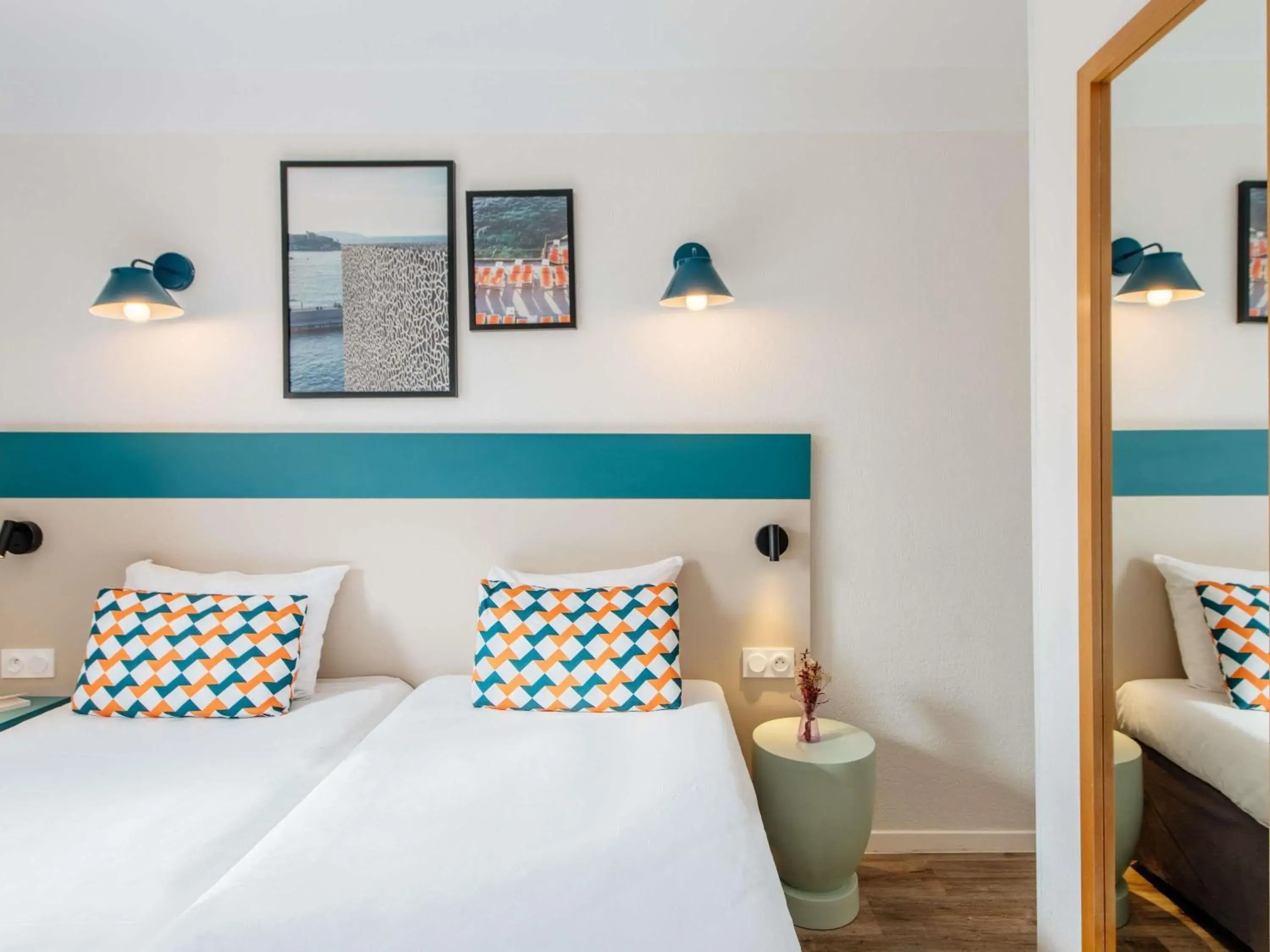 Bedroom, Bed in Aparthotel Adagio Access Marseille Prado Périer Bedroom, Bed in Aparthotel Adagio Access Marseille Prado Périer