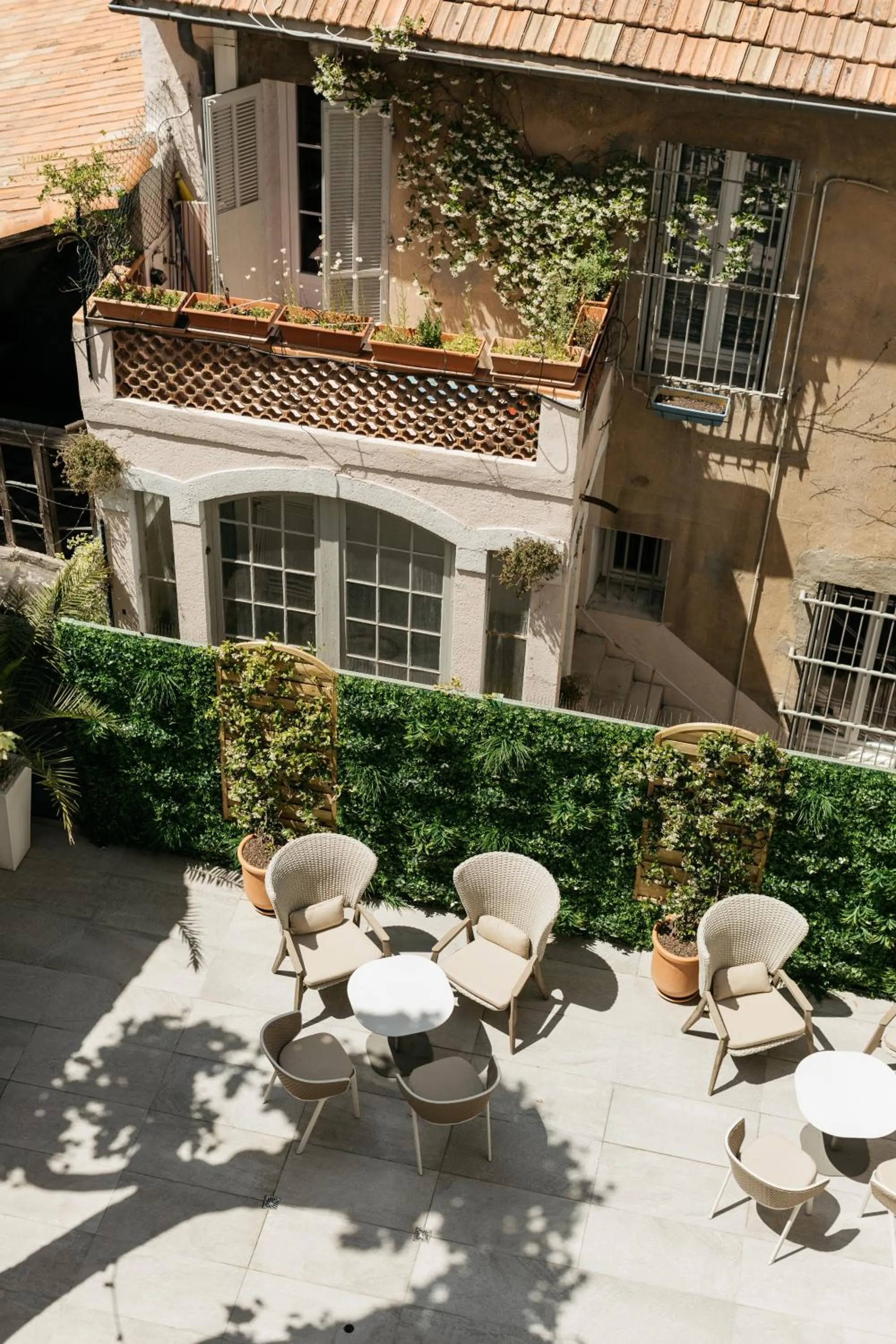 Patio in Hôtel Boutique Cézanne centre Aix-en-Provence