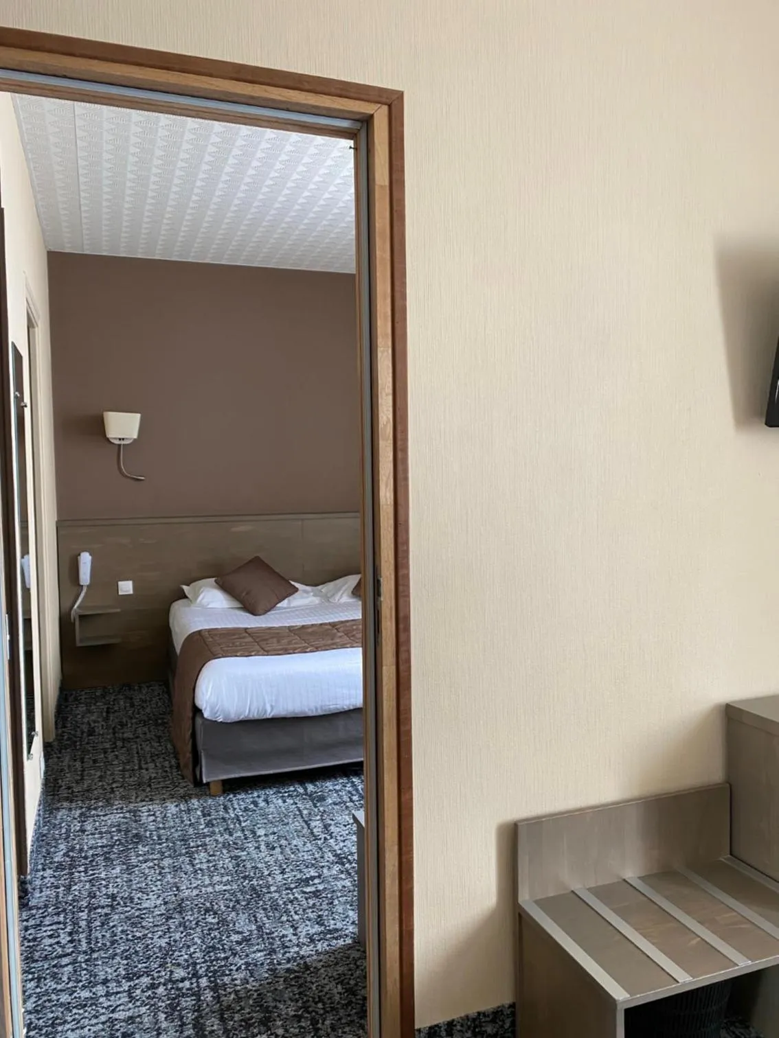 Bed in Brit Hotel Le Surcouf