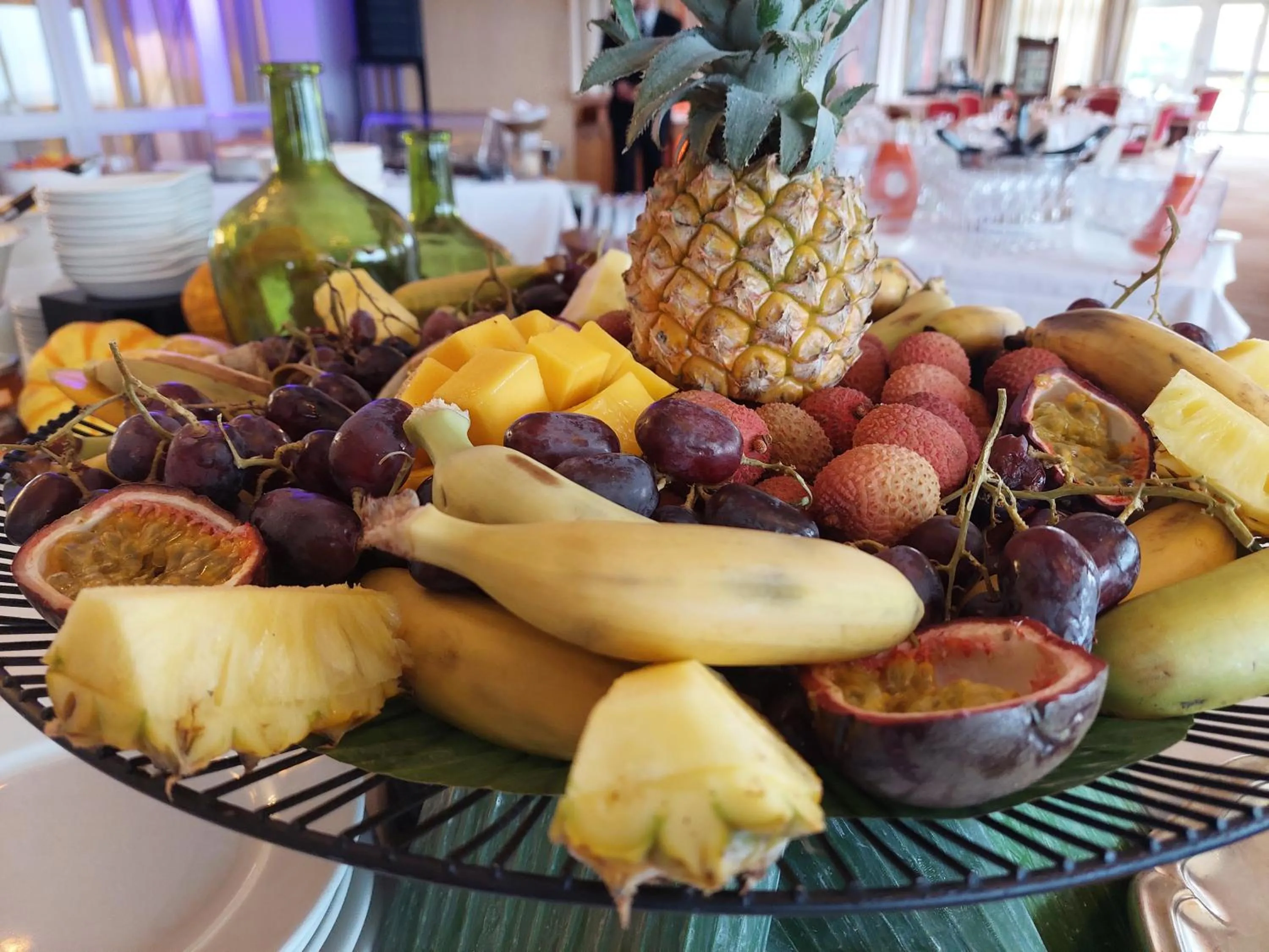 Buffet breakfast in Pavillon Henri IV Hotel Restaurant Gastronomique Terrasse