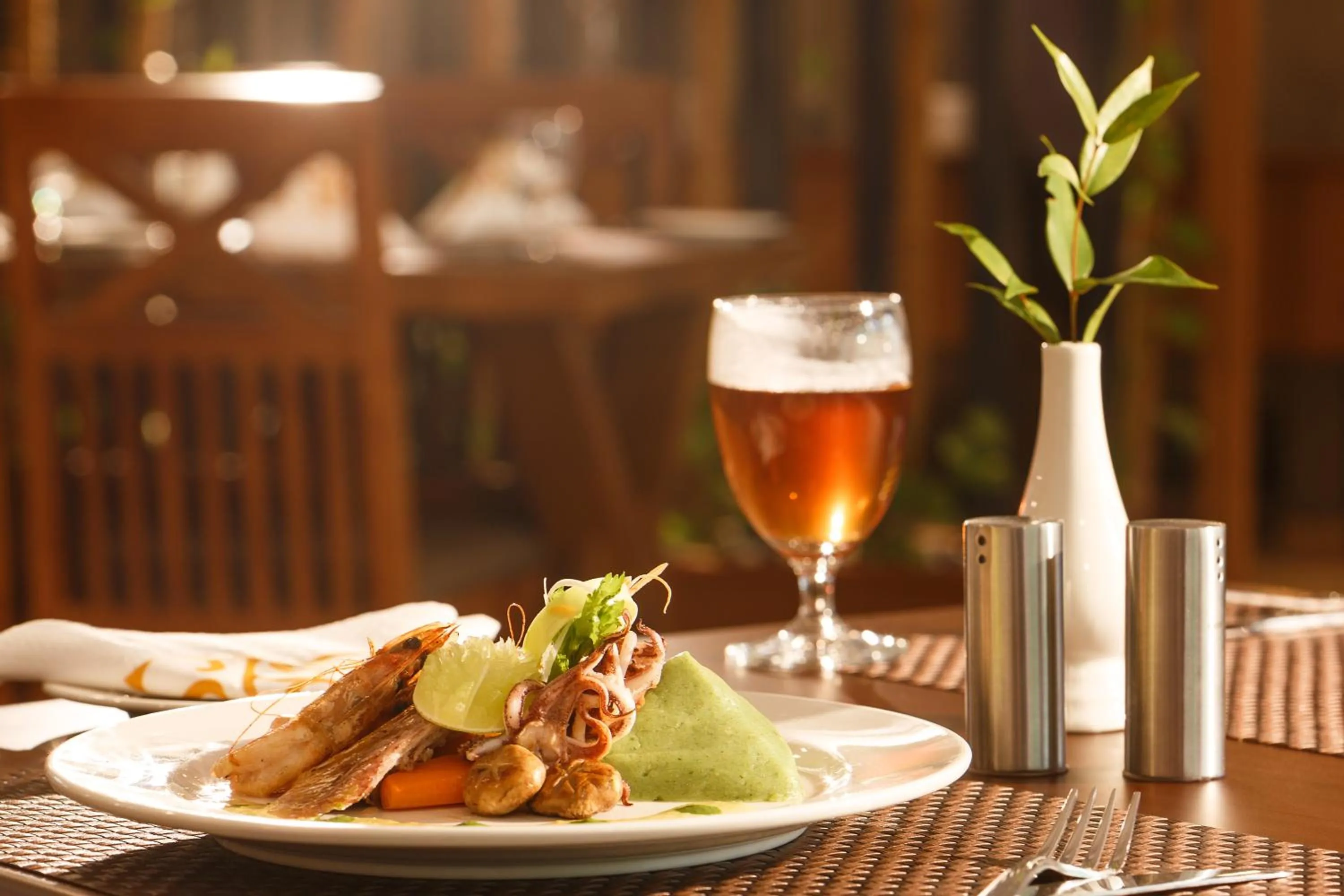 Food and drinks in The Sanihara Hotel & Resort