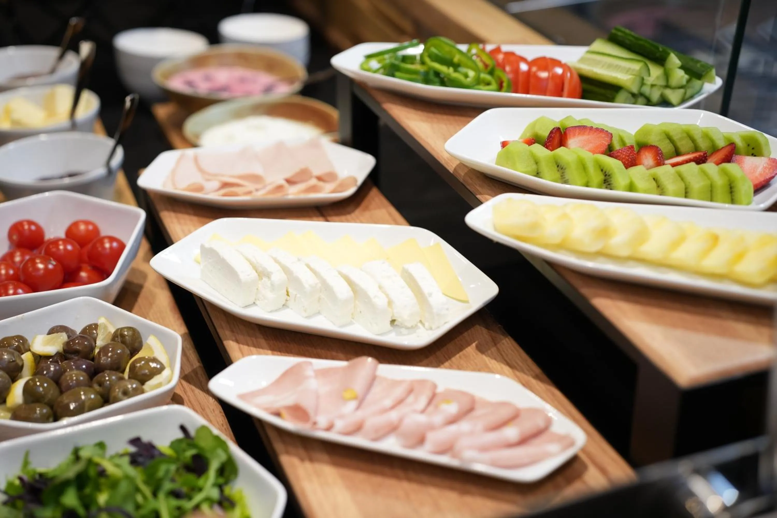 Buffet breakfast in La Suite Boutique Hotel