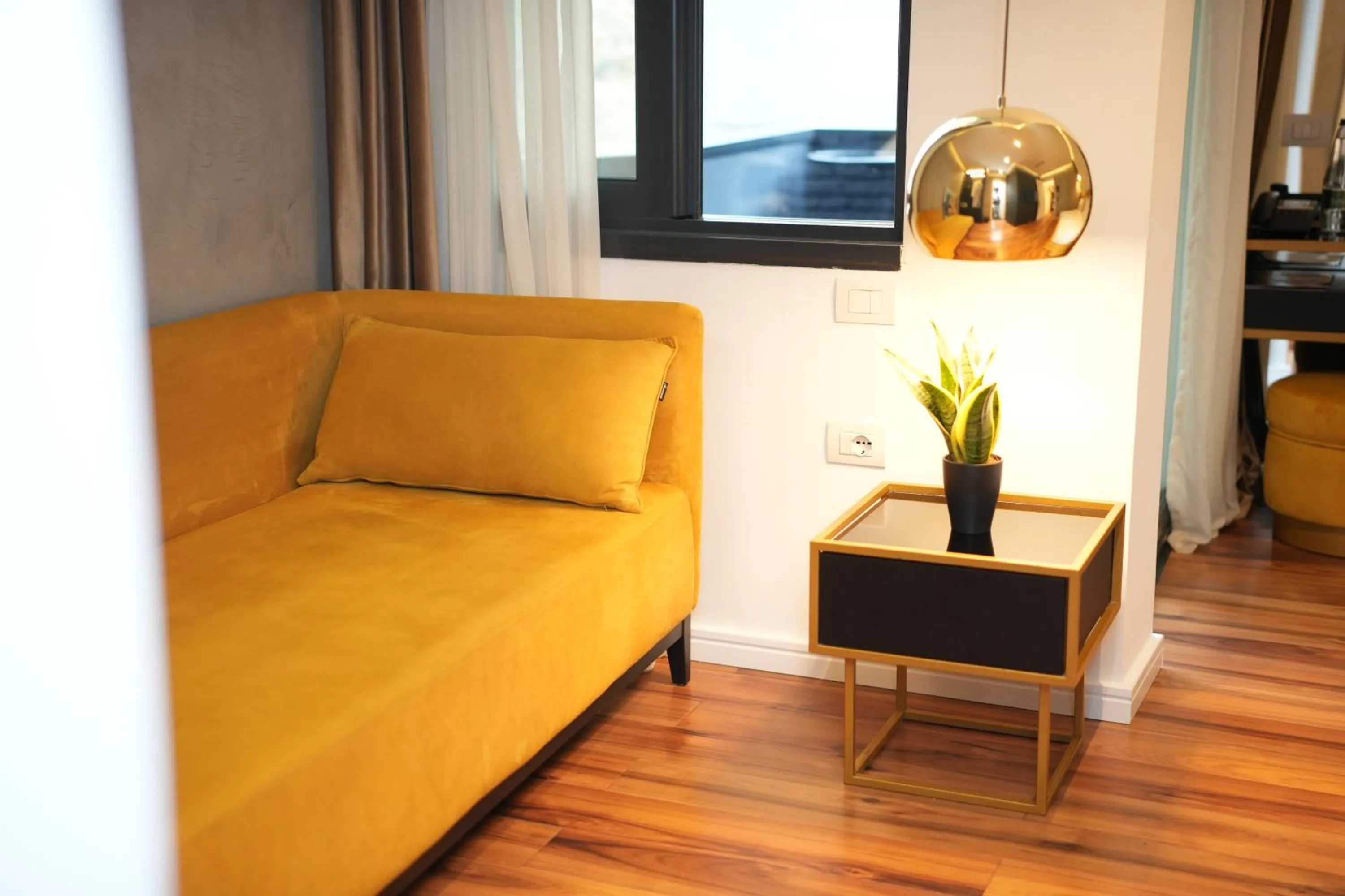 Seating area in La Suite Boutique Hotel