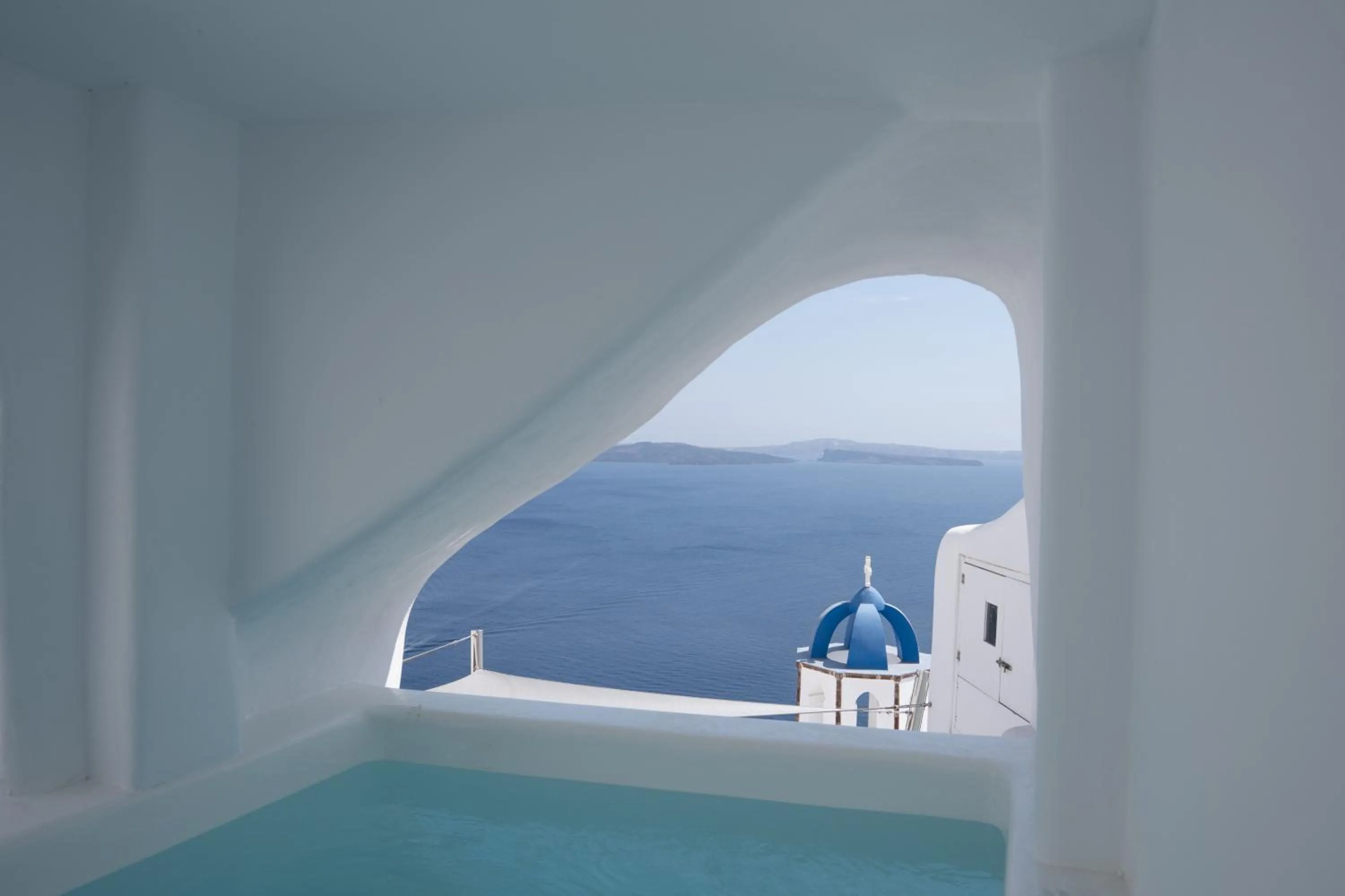 Pool view in Oia Spirit Boutique Residences
