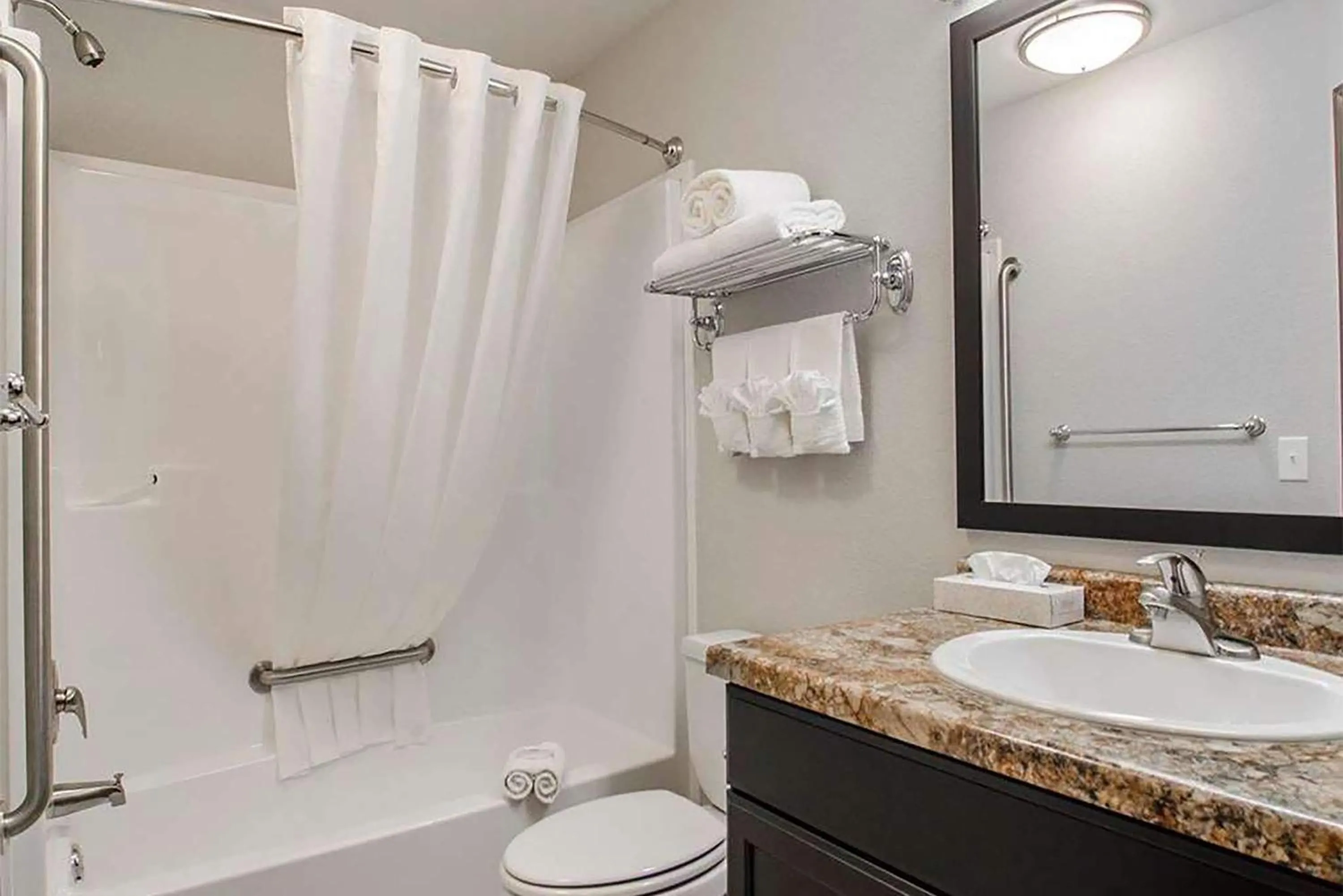 Bathroom in Travelodge Suites by Wyndham Estevan