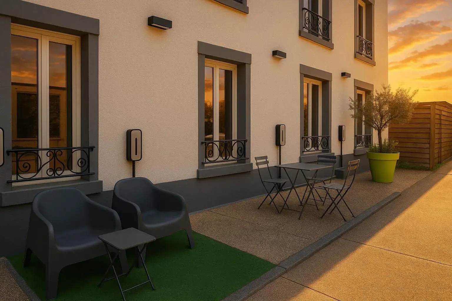 Property building in Logis Hôtel du Cirque Troyes centre historique Property building in Logis Hôtel du Cirque Troyes centre historique