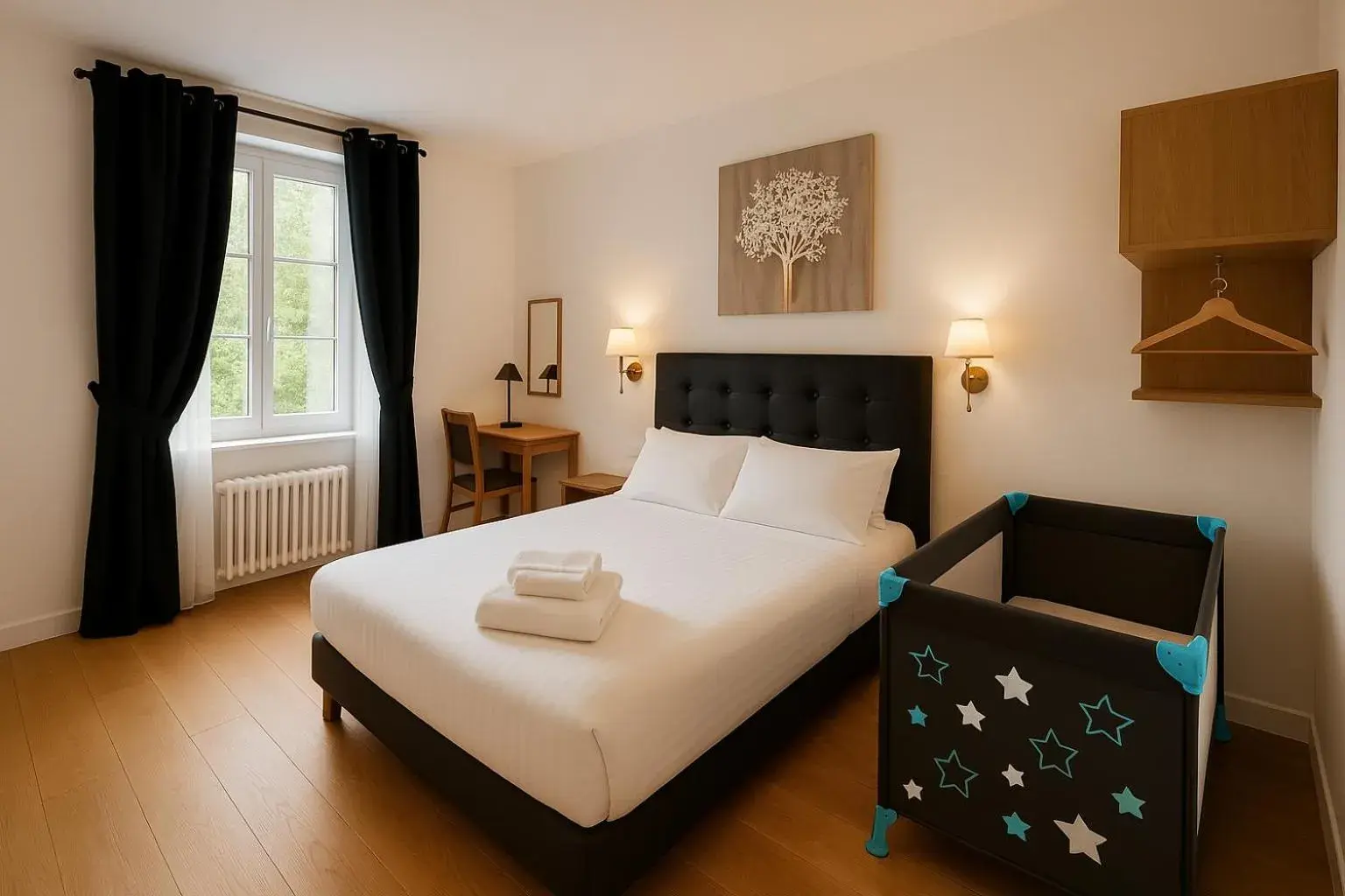 Bed in Logis Hôtel du Cirque Troyes centre historique Bed in Logis Hôtel du Cirque Troyes centre historique