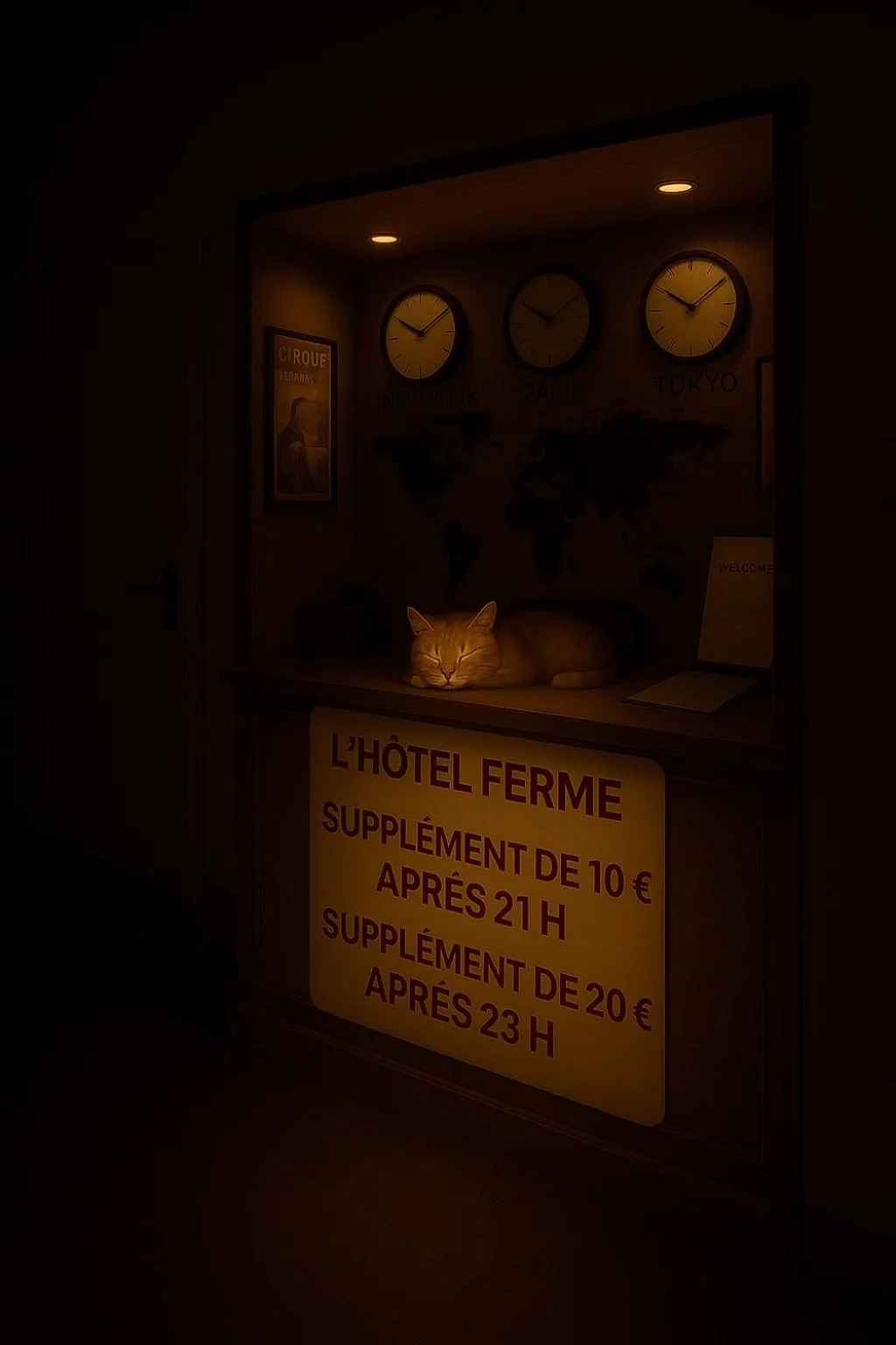 Time of day in Logis Hôtel du Cirque Troyes centre historique