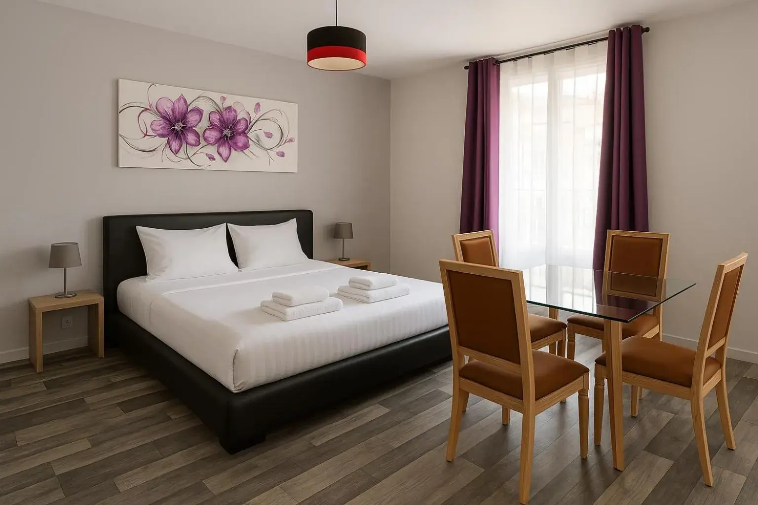 Photo of the whole room, Bed in Logis Hôtel du Cirque Troyes centre historique Photo of the whole room, Bed in Logis Hôtel du Cirque Troyes centre historique