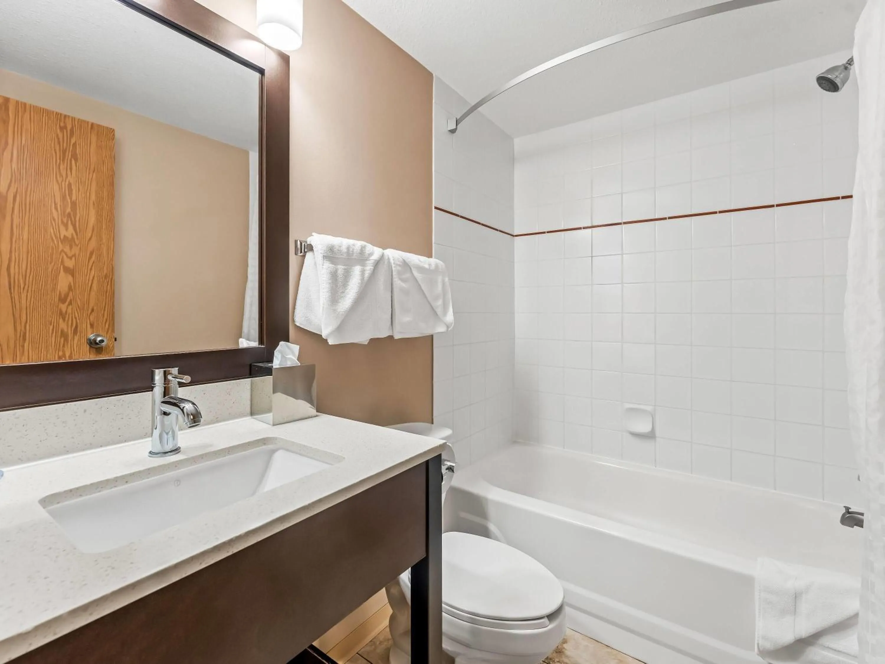 Bathroom in Super 8 by Wyndham Meadow Lake