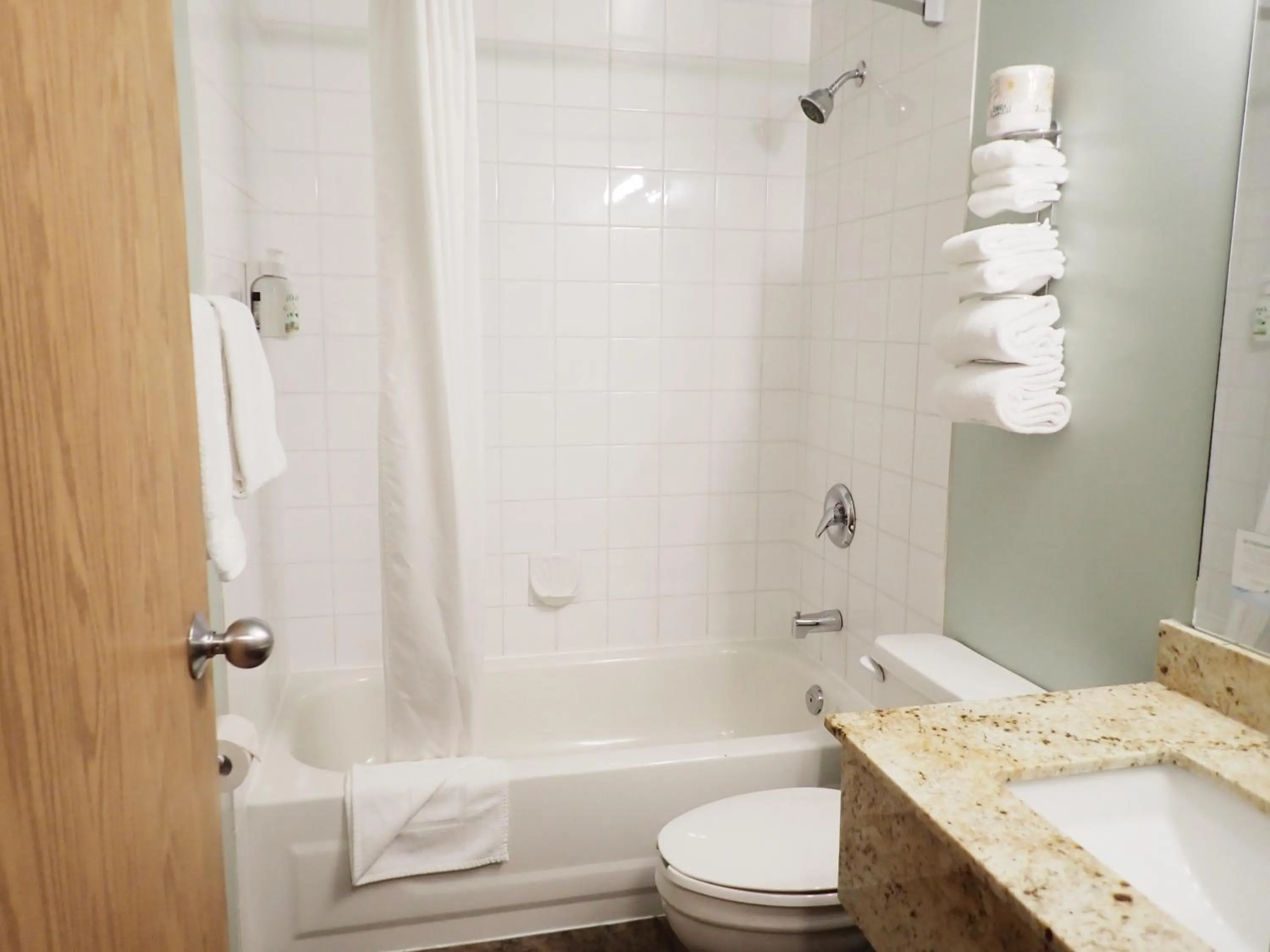 Toilet in Super 8 by Wyndham Taber AB