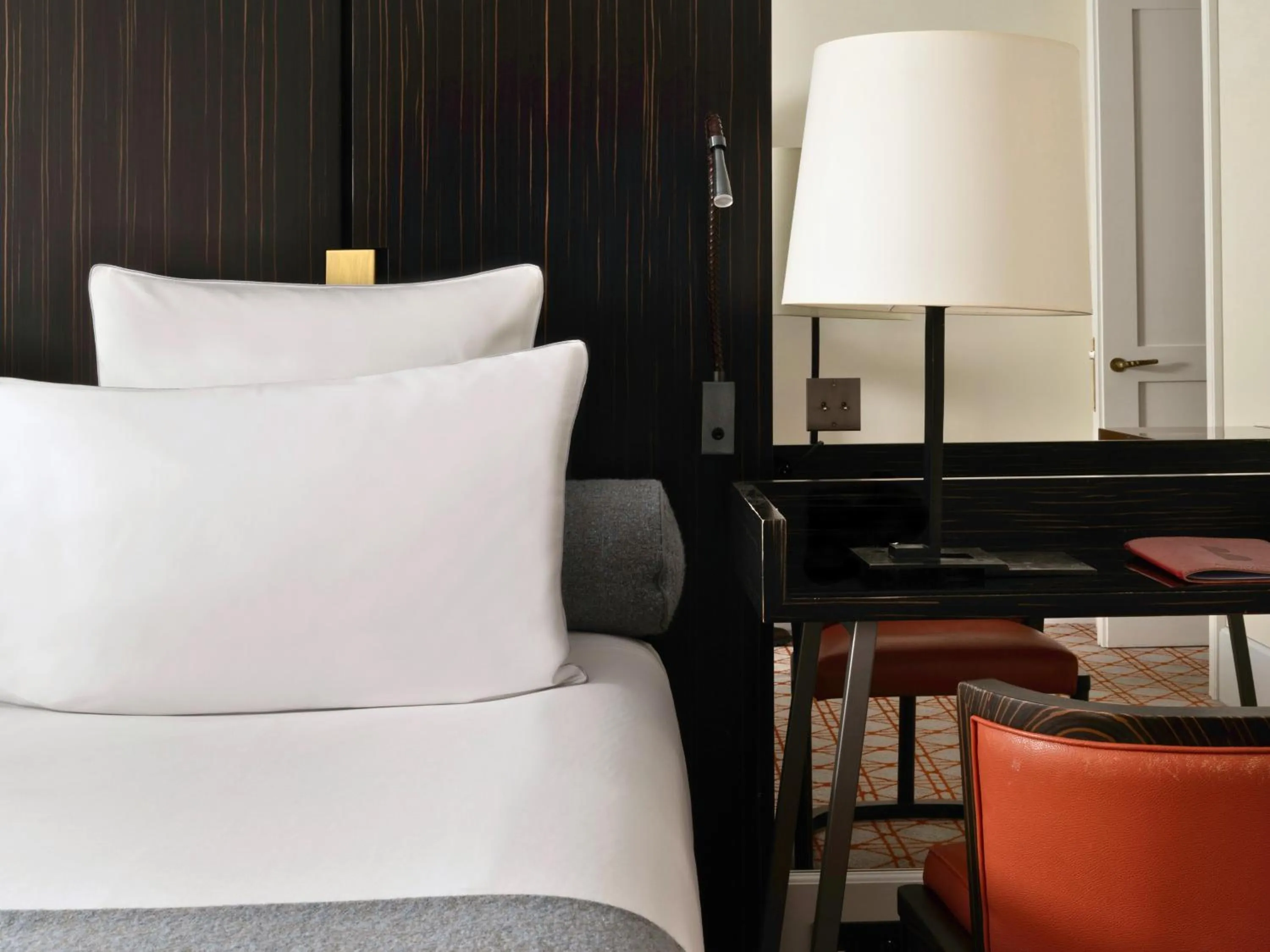 Decorative detail, Bed in Hotel Montalembert