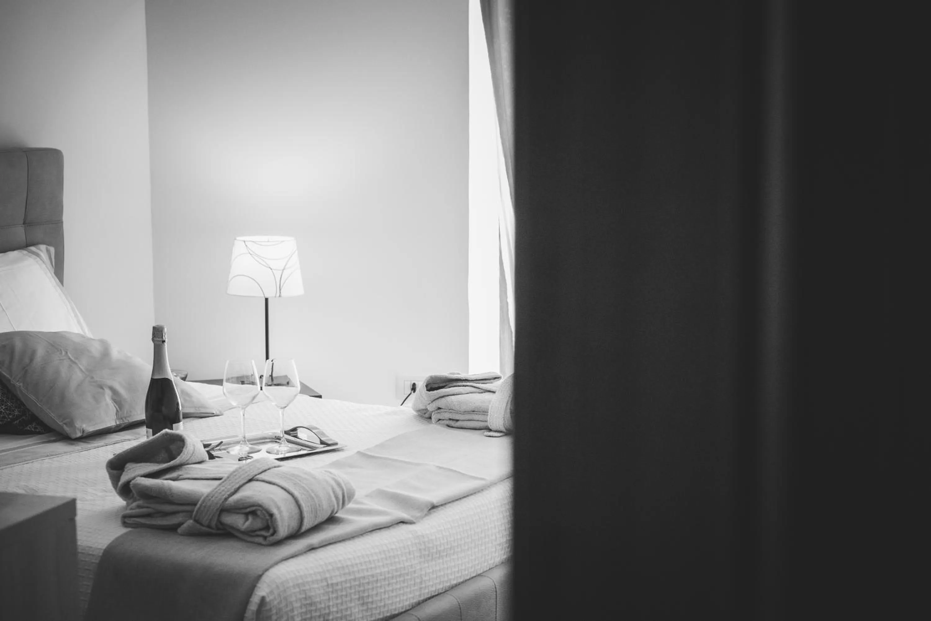 Bed in Le Undici Rose Hotel