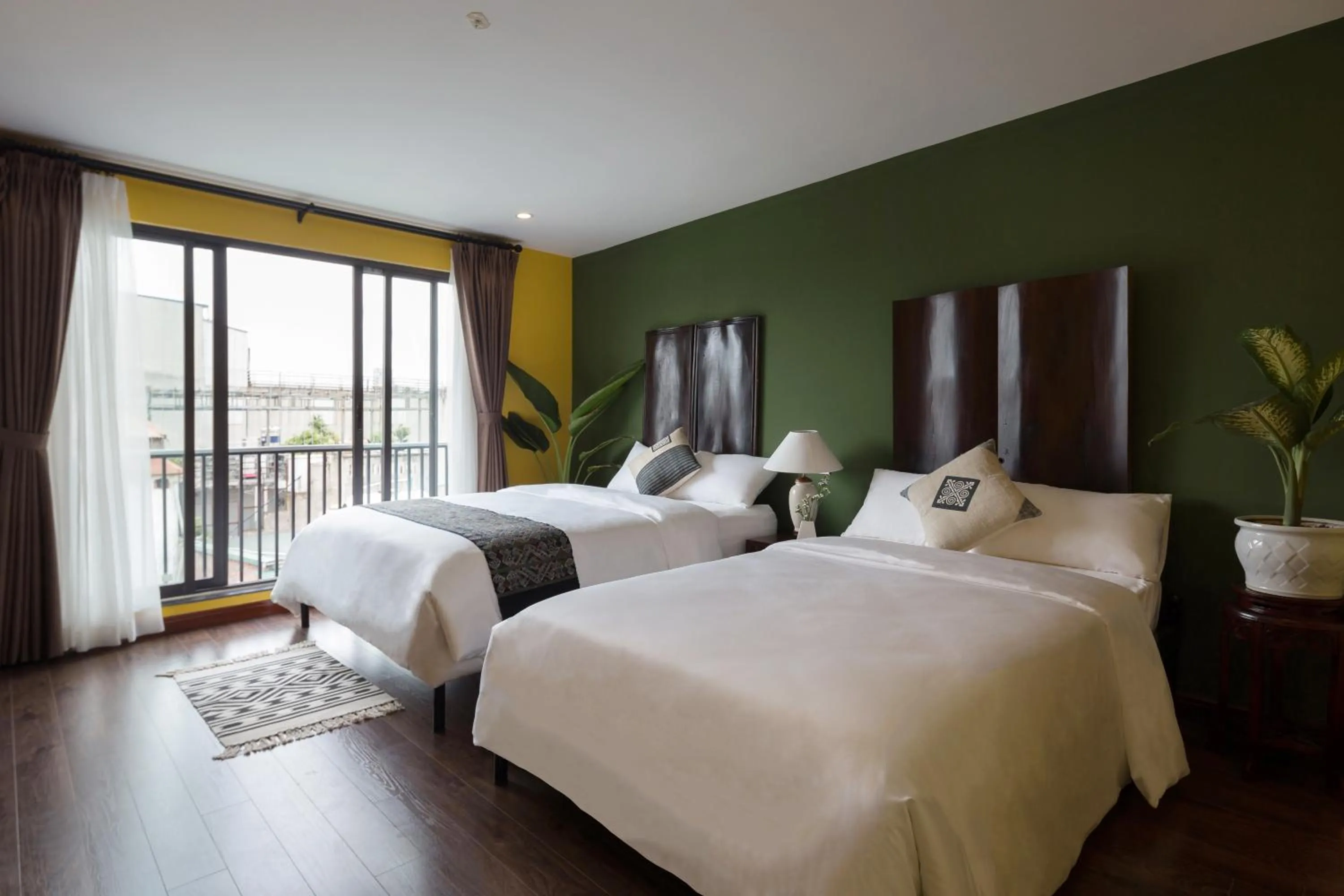 Bed in Centraltique Downtown - Bespoke Colonial House Near Hoan Kiem Lake