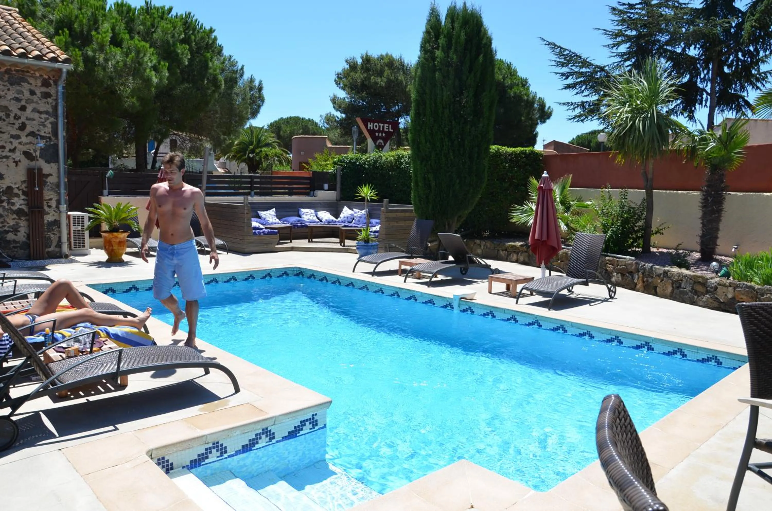 Swimming pool in La Bergerie Du Cap