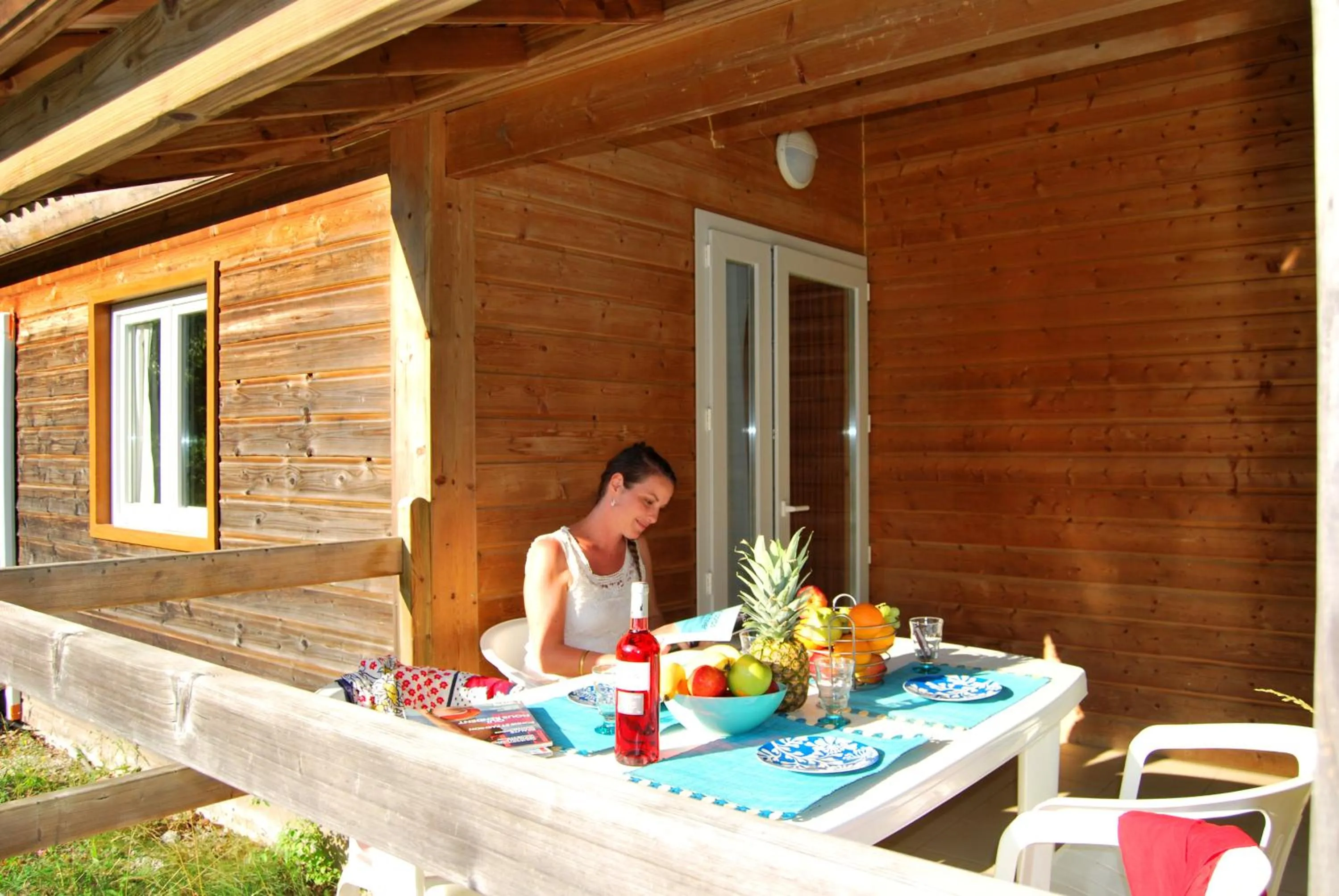 Patio in Lagrange Grand Bleu Vacances - Residence Les Ségalières