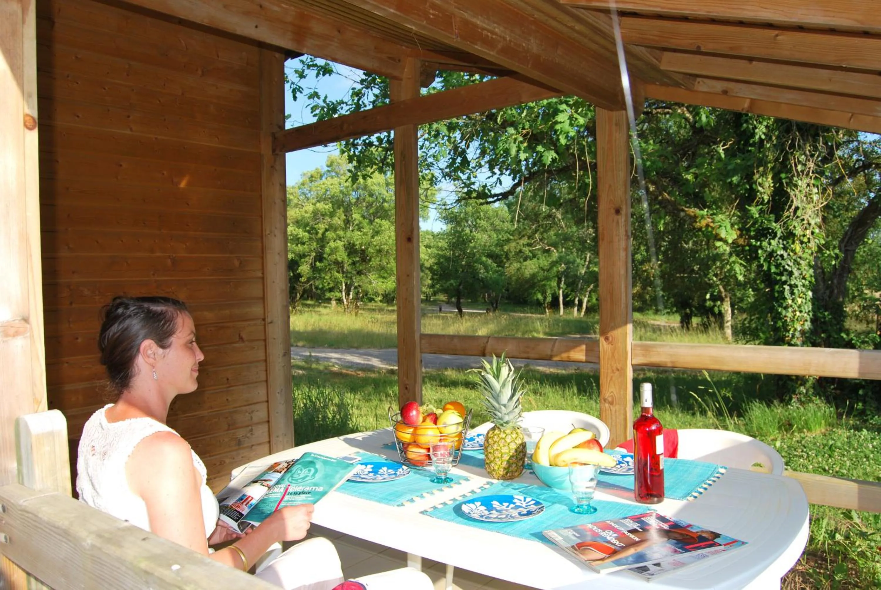 Patio in Lagrange Grand Bleu Vacances - Residence Les Ségalières
