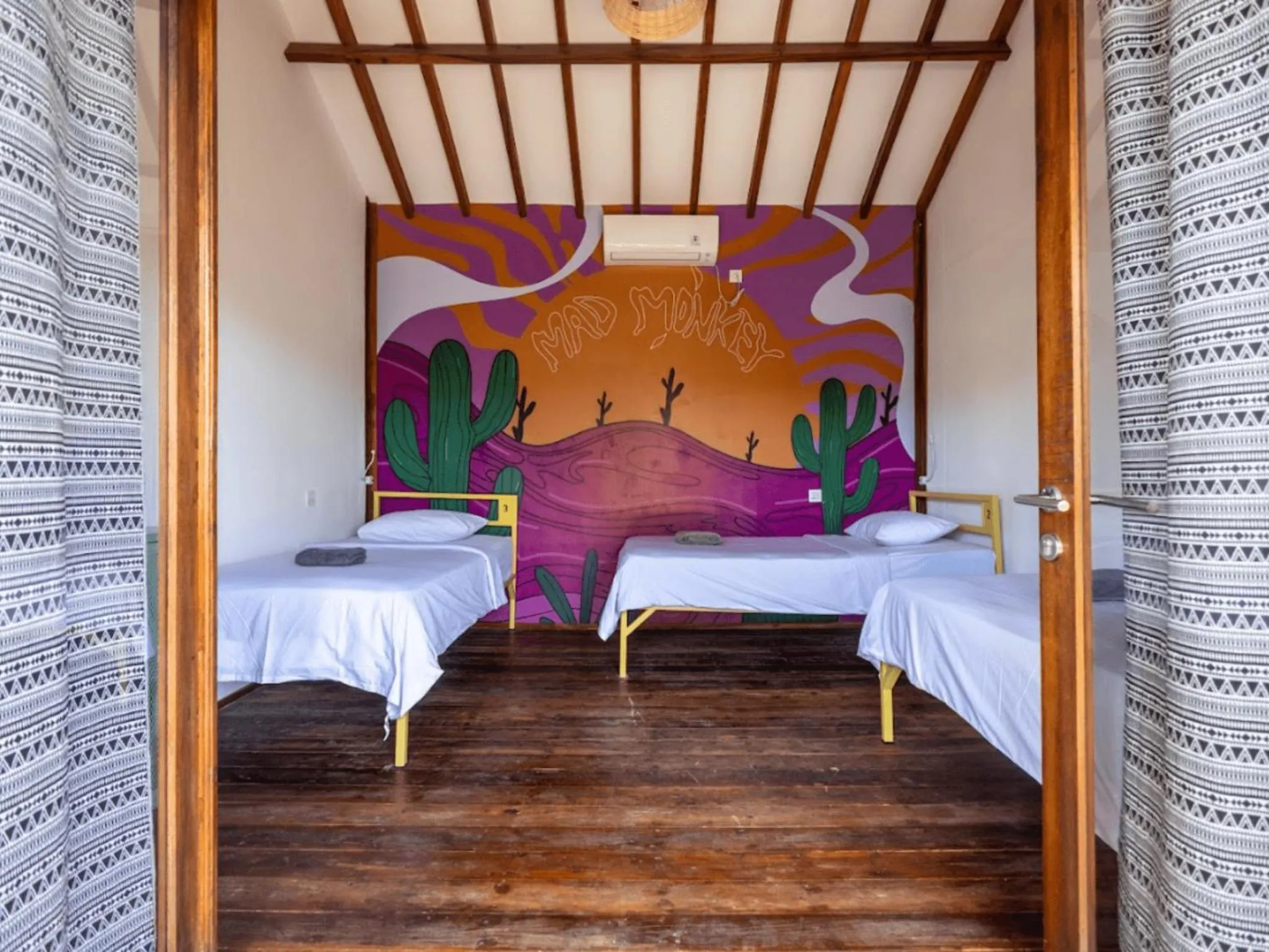 Bed in Mad Monkey Gili Trawangan