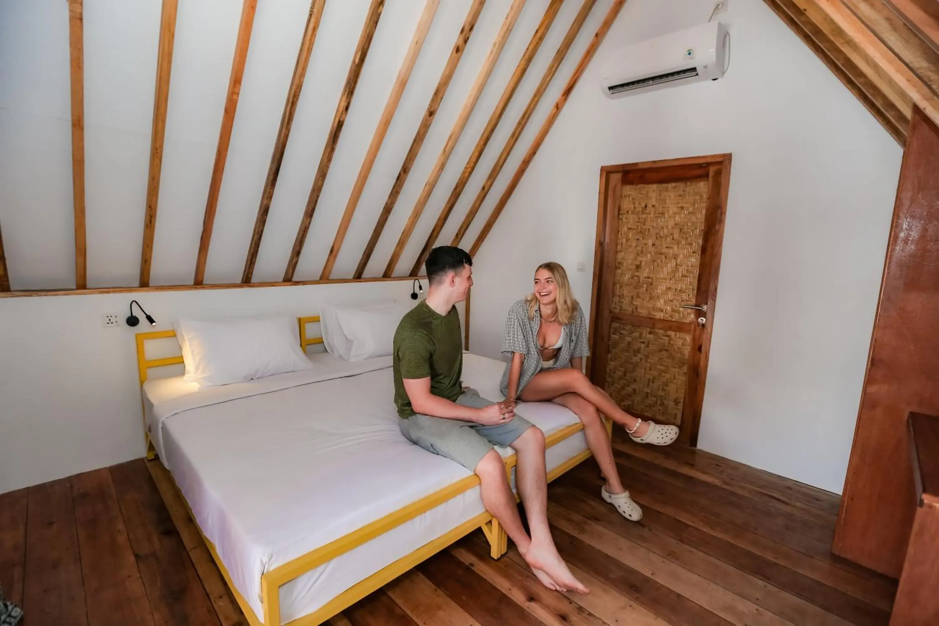 Bed in Mad Monkey Gili Trawangan Bed in Mad Monkey Gili Trawangan