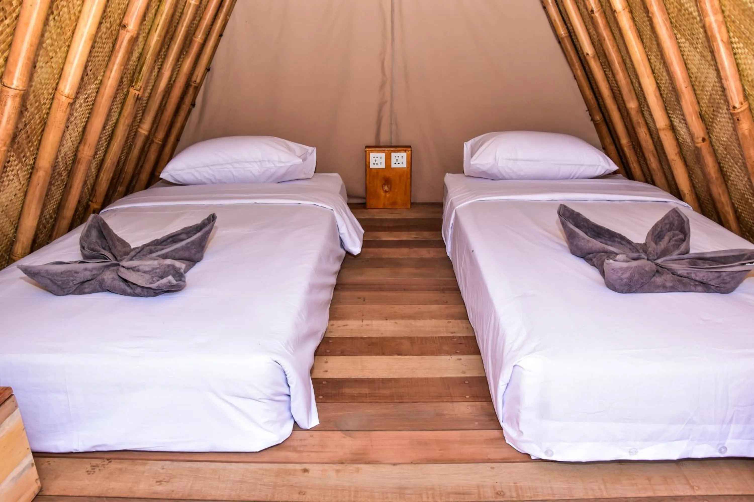 Bed in Mad Monkey Gili Trawangan