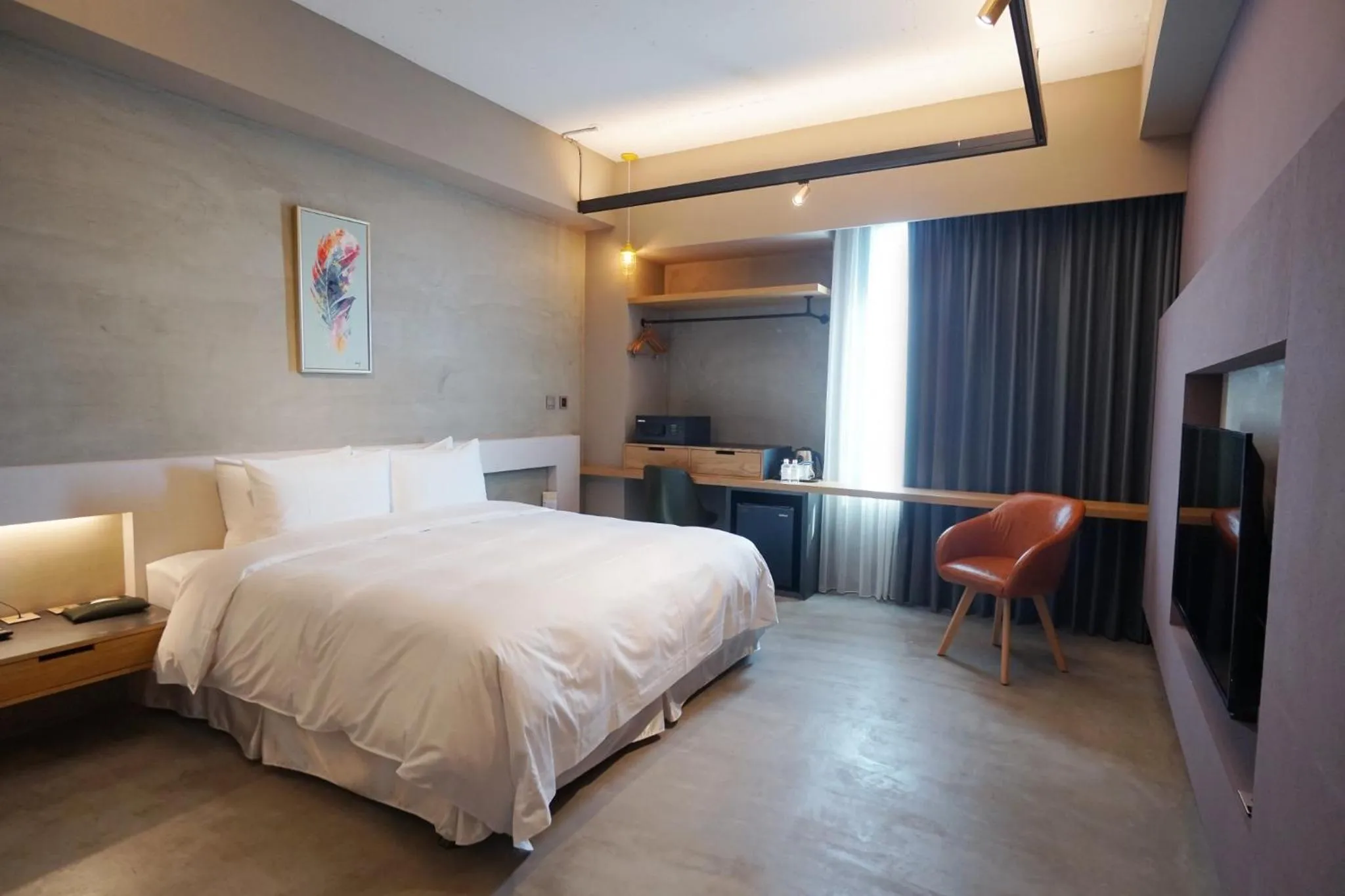 Bed in Thinker Hotel