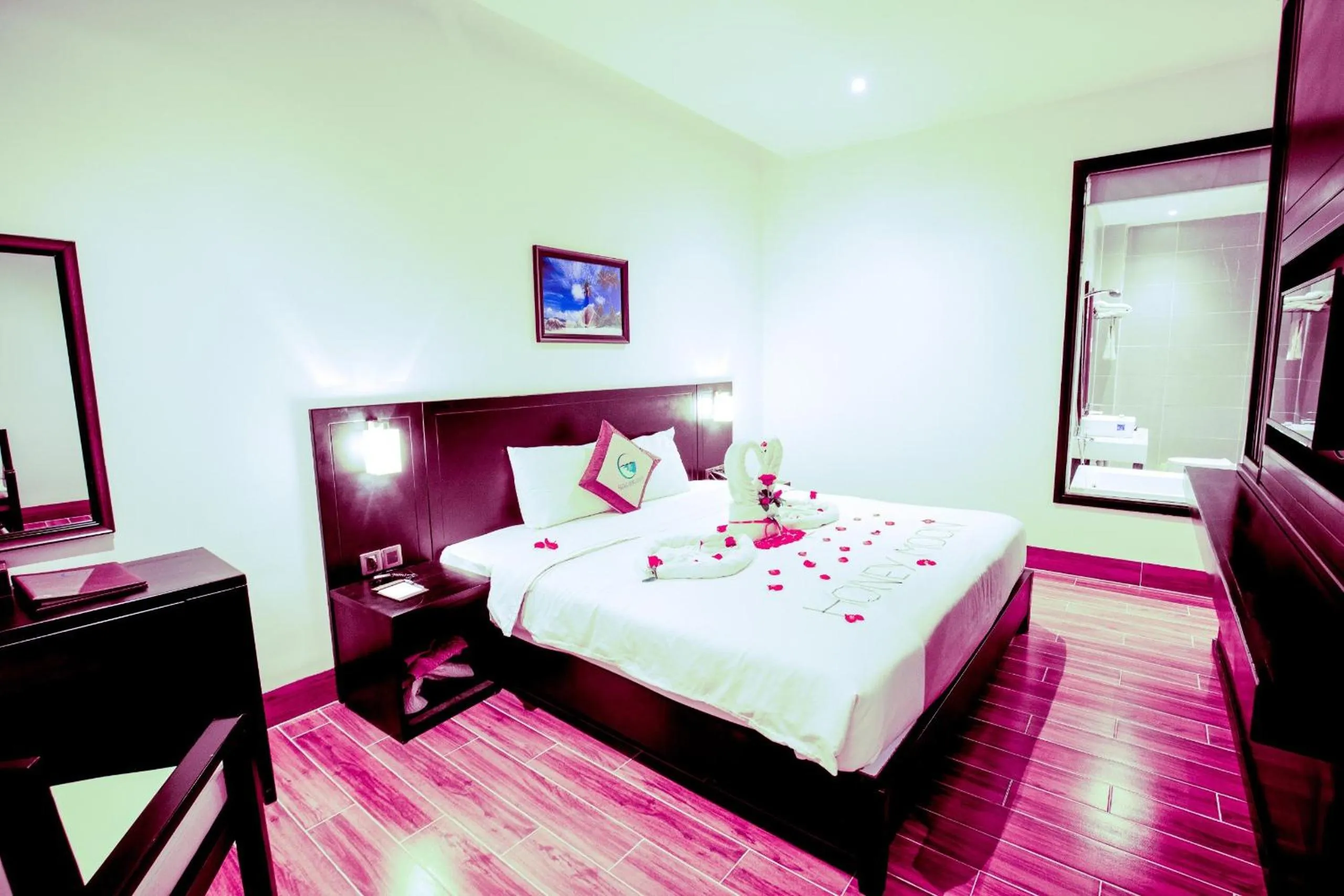 Bed in Ly Son Pearl Island Hotel & Resort