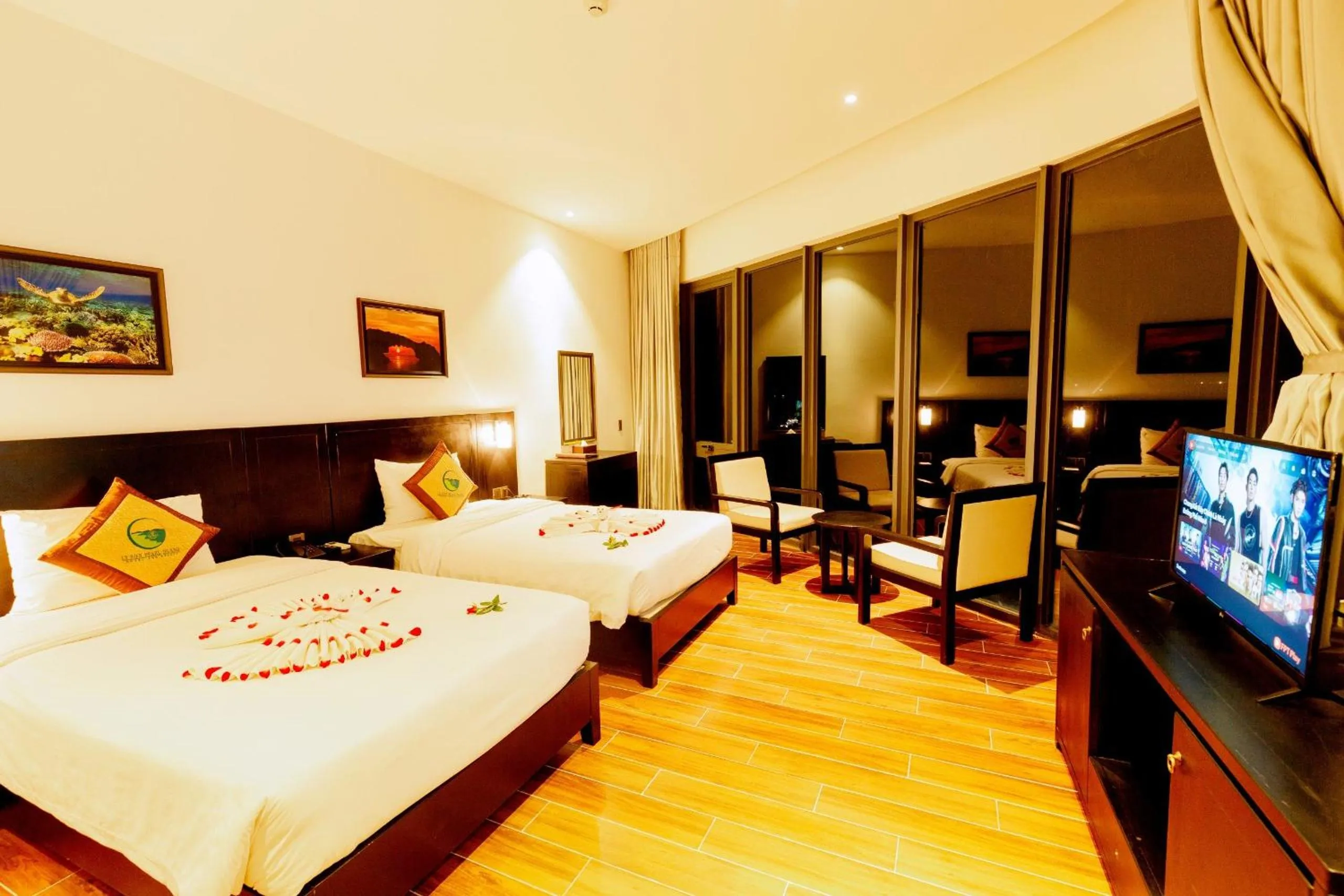 Bed in Ly Son Pearl Island Hotel & Resort