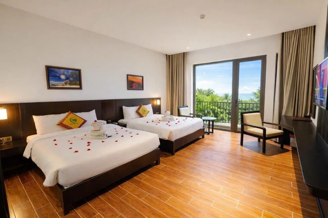 Bed in Ly Son Pearl Island Hotel & Resort