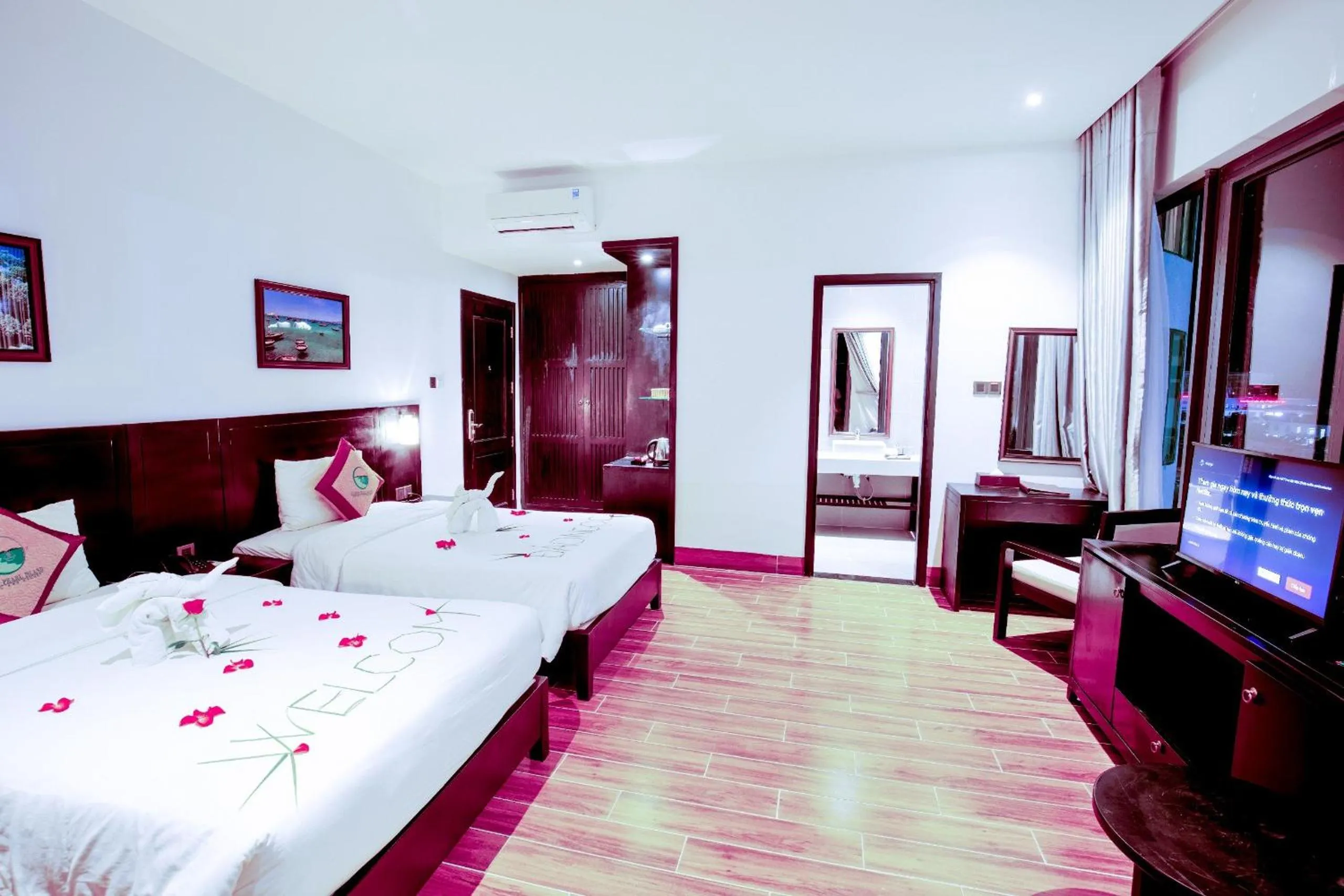 Bed in Ly Son Pearl Island Hotel & Resort