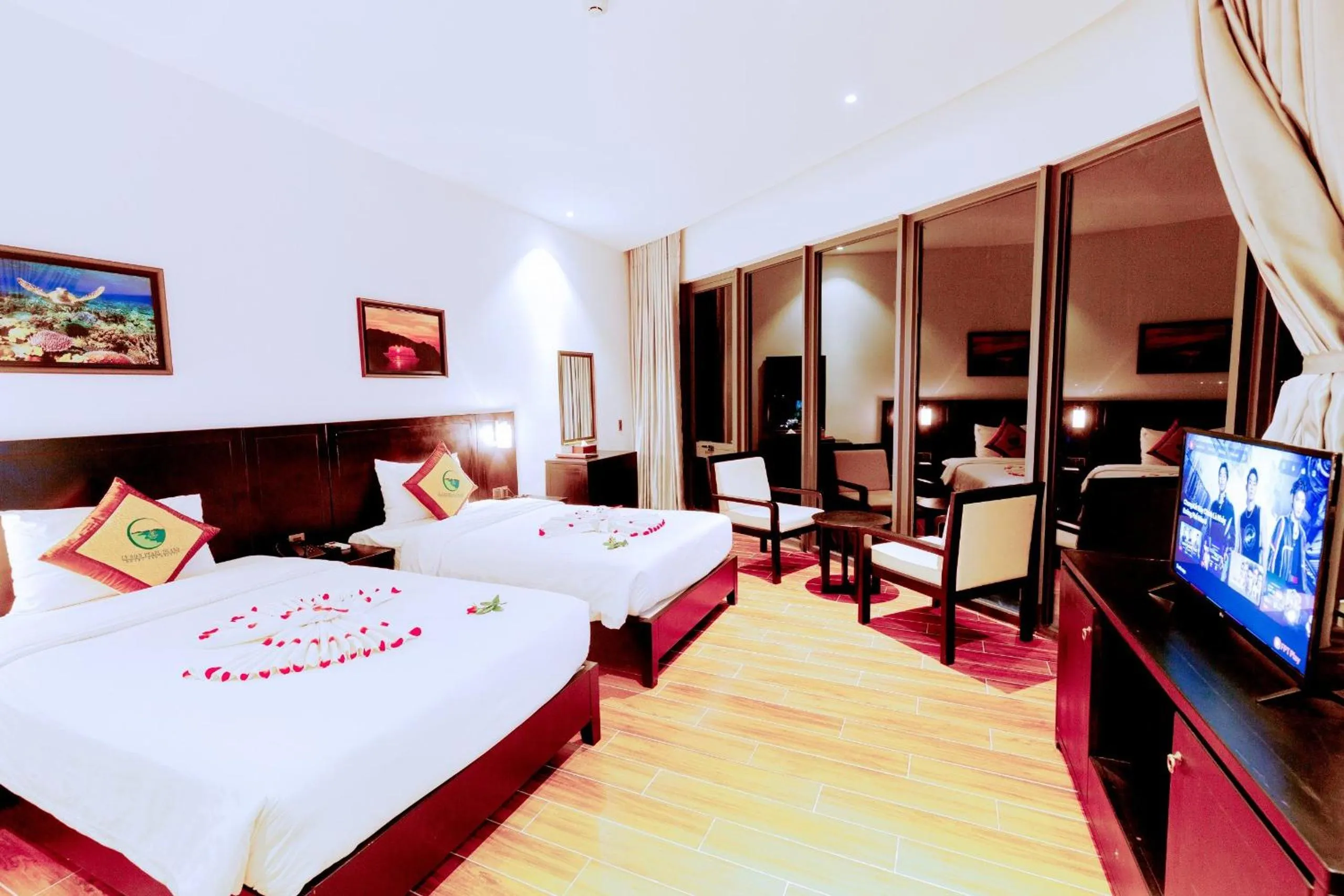 Bed in Ly Son Pearl Island Hotel & Resort