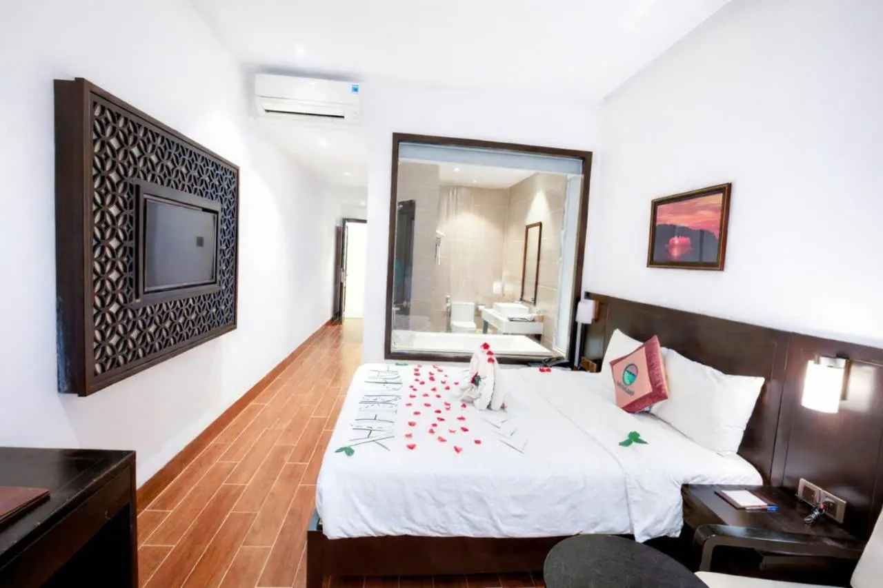 Bed in Ly Son Pearl Island Hotel & Resort
