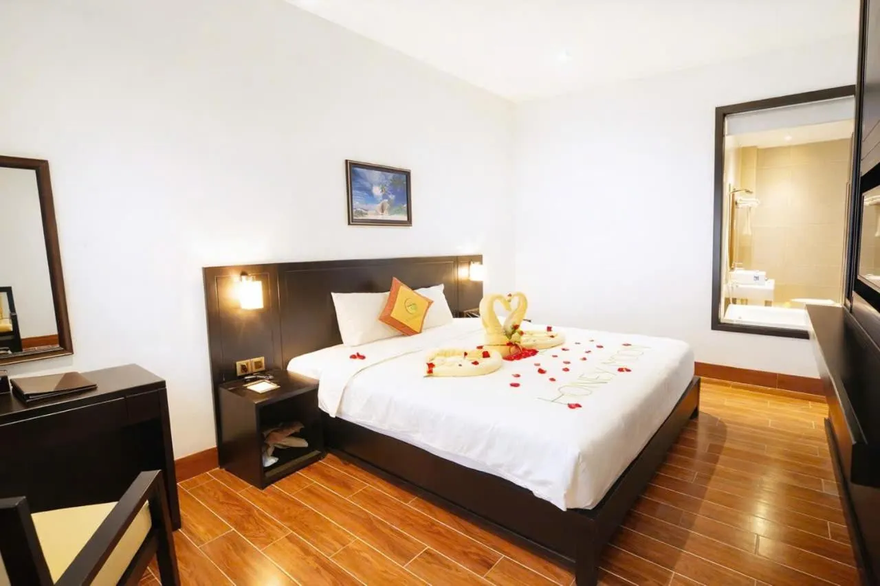 Bed in Ly Son Pearl Island Hotel & Resort