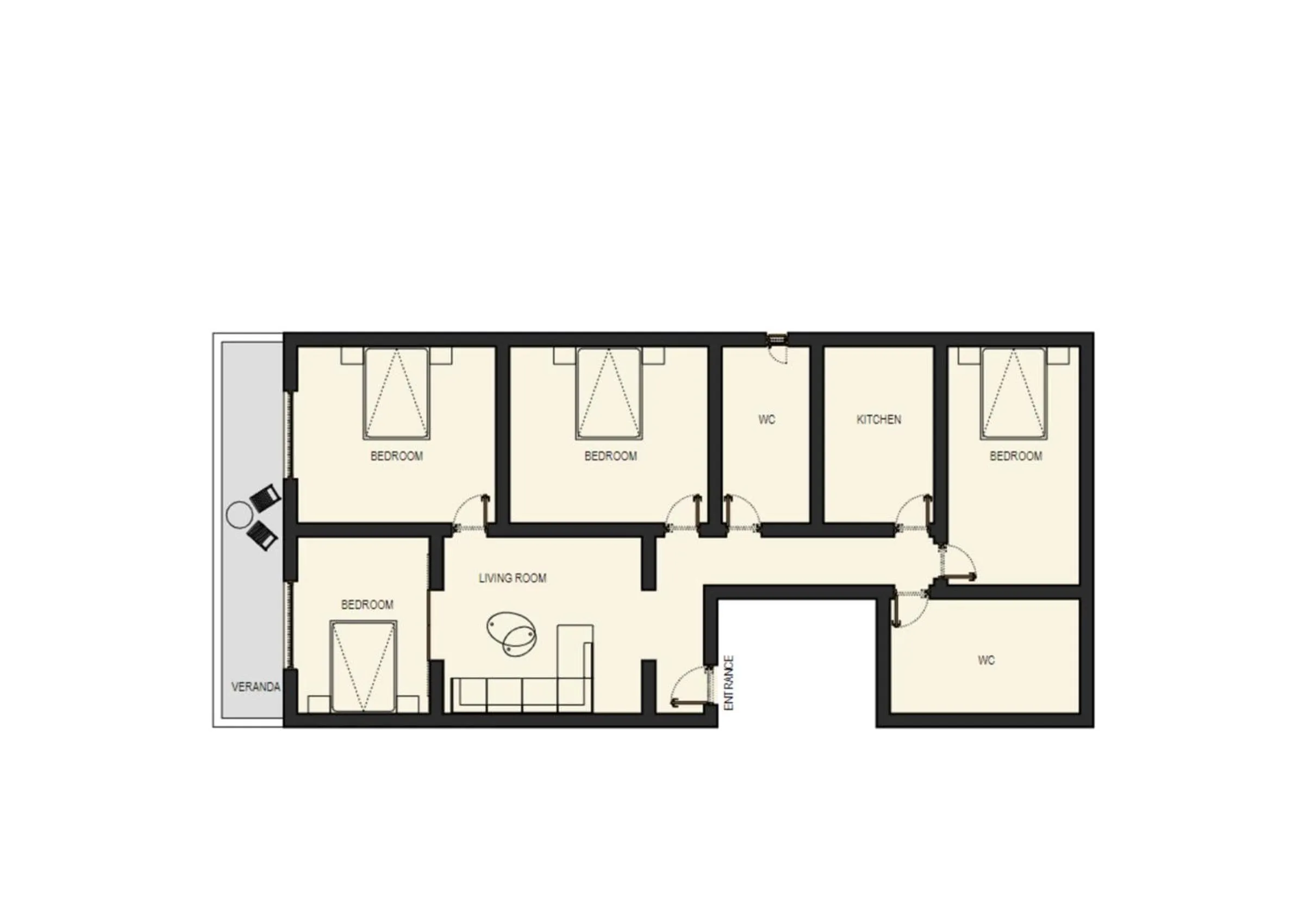 Floor plan in Houseloft White Tower Collection