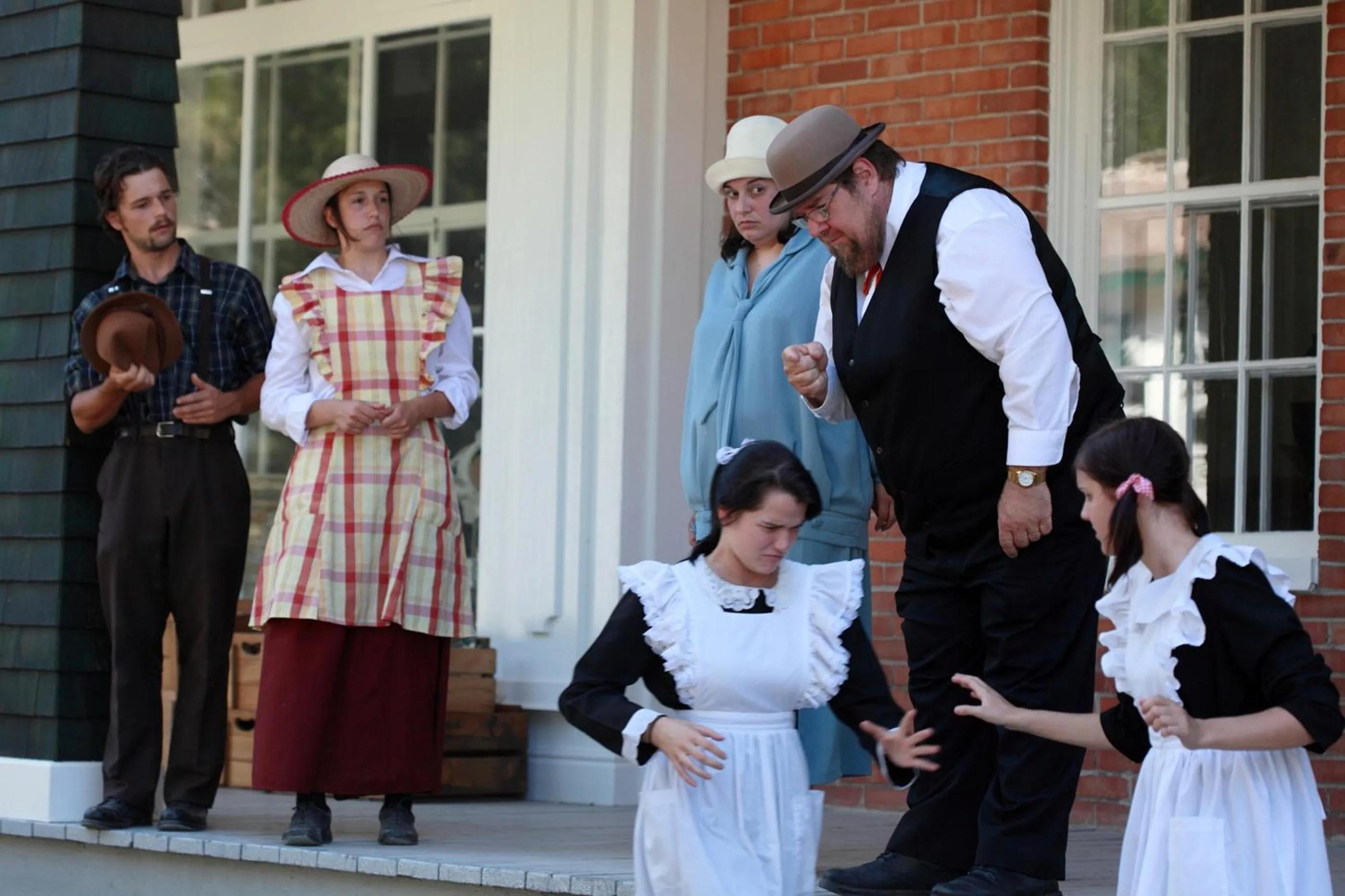 People in Village Historique de Val-Jalbert