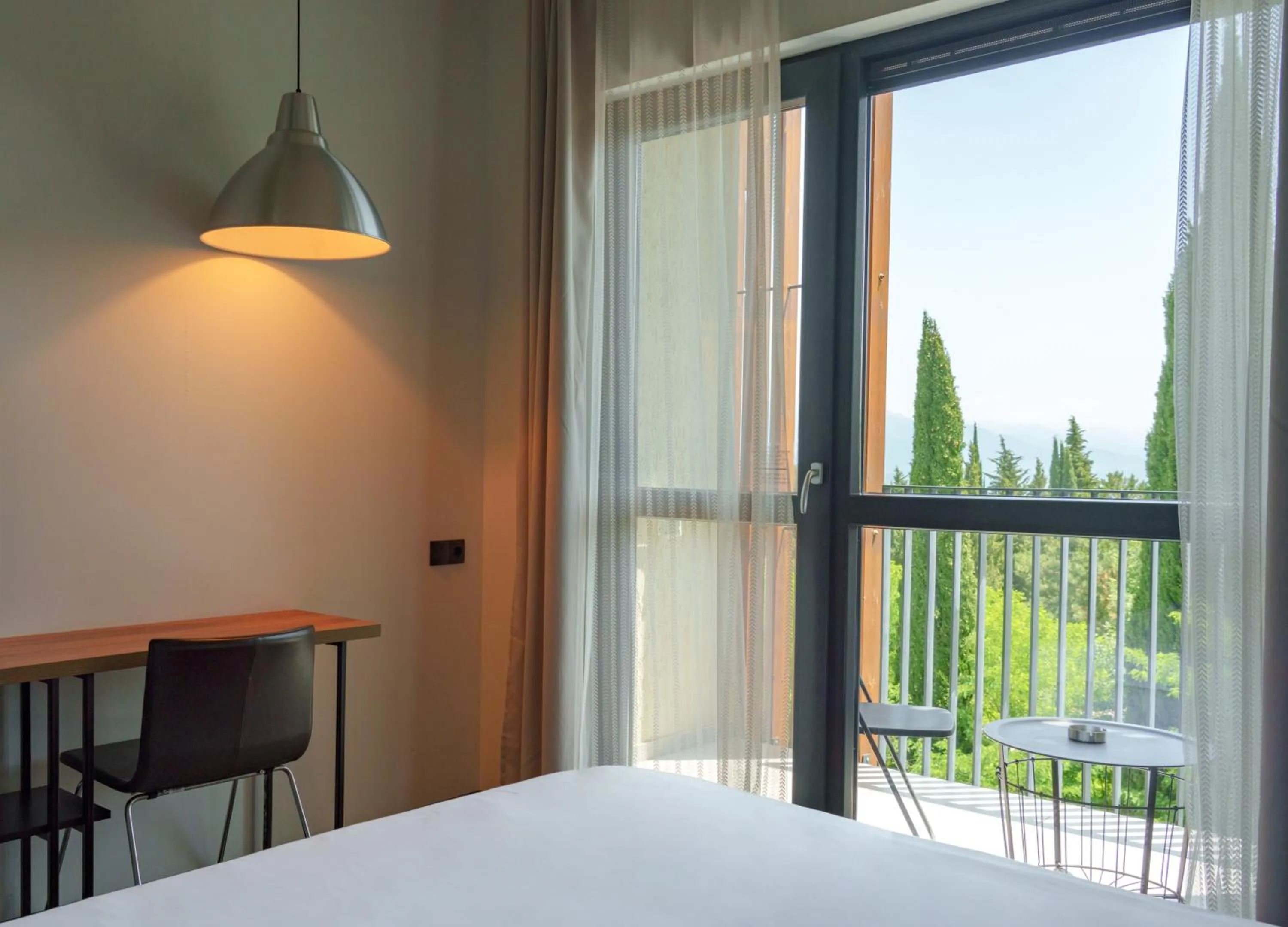 View (from property/room), Bed in Park Hotel Tsinandali Estate