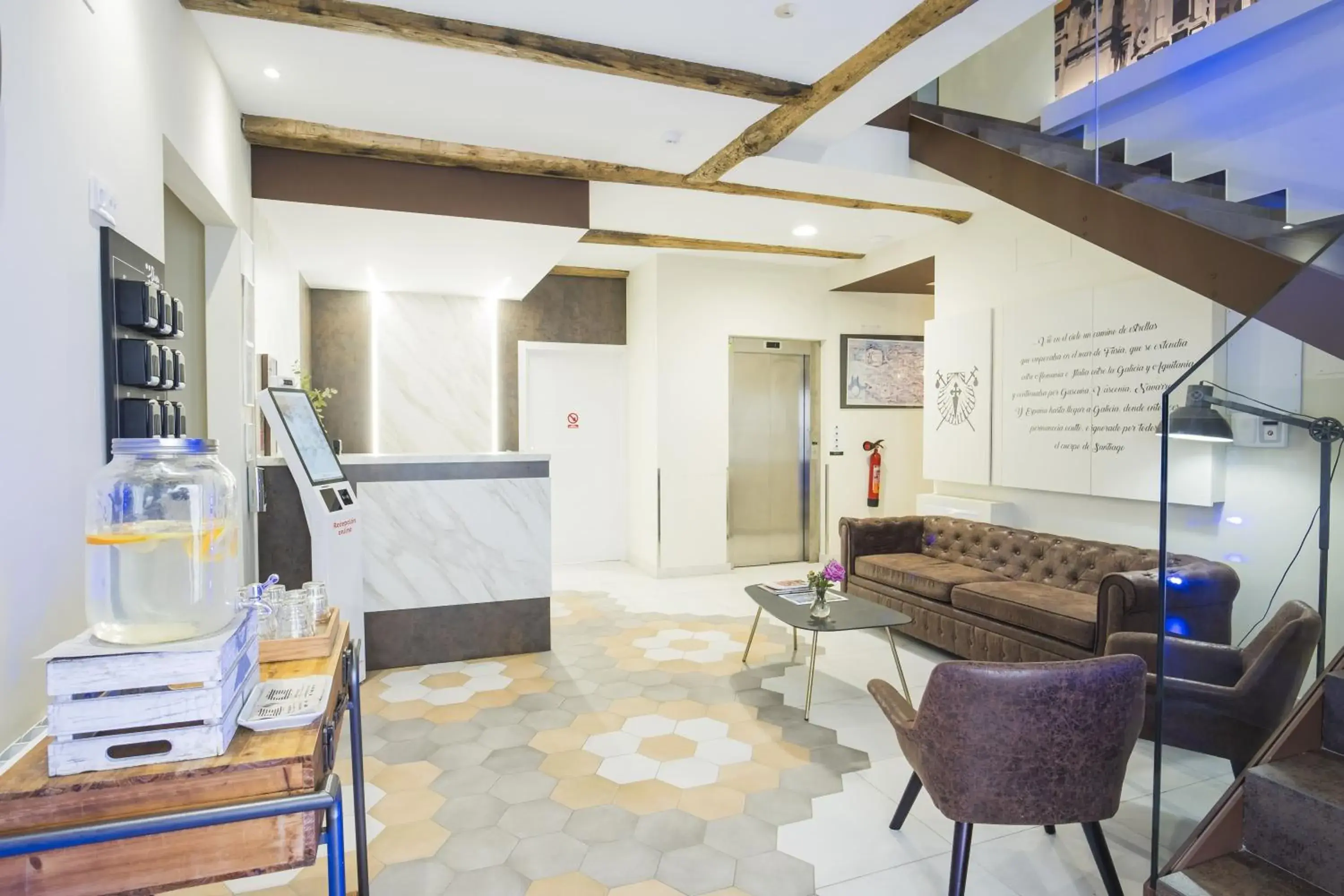 Lobby or reception in Hotel Alda Triacastela Lobby or reception in Hotel Alda Triacastela